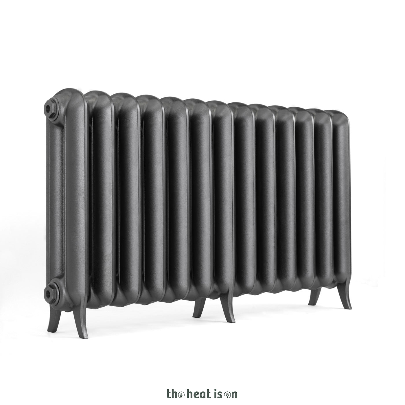 Terma PLAIN 2 COL, 620h x 1098w(mm), 4548 BTUs Horizontal Cast Iron Radiator, Raw Metal