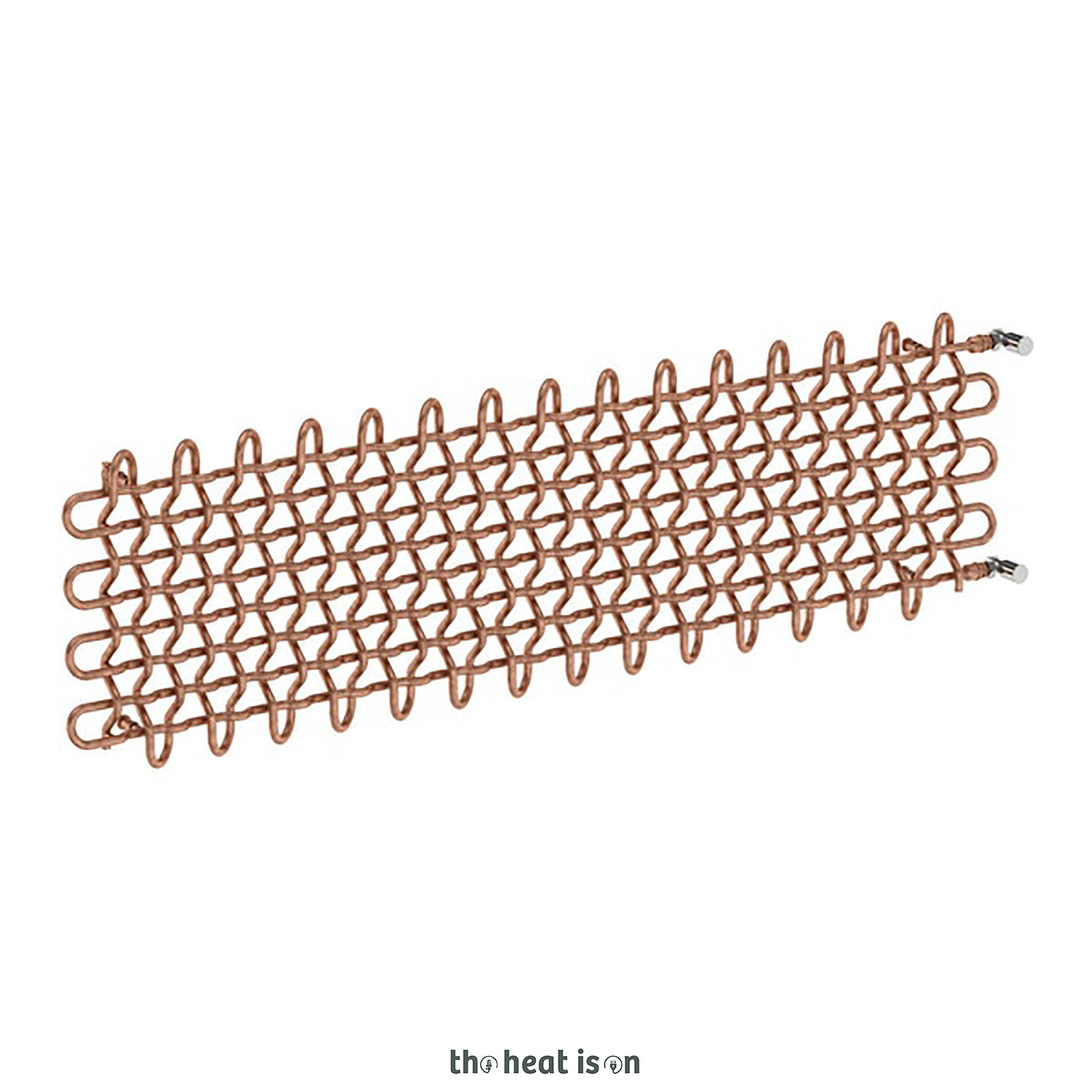 Terma PLC H, 463h x 1600w(mm), 2122 BTUs, Horizontal Designer Radiator, Bright Copper