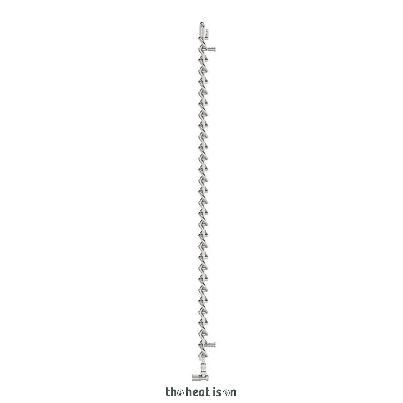 Terma PLC V, 1800h x 463w(mm), 2354 BTUs, Vertical Designer Radiator, Inox