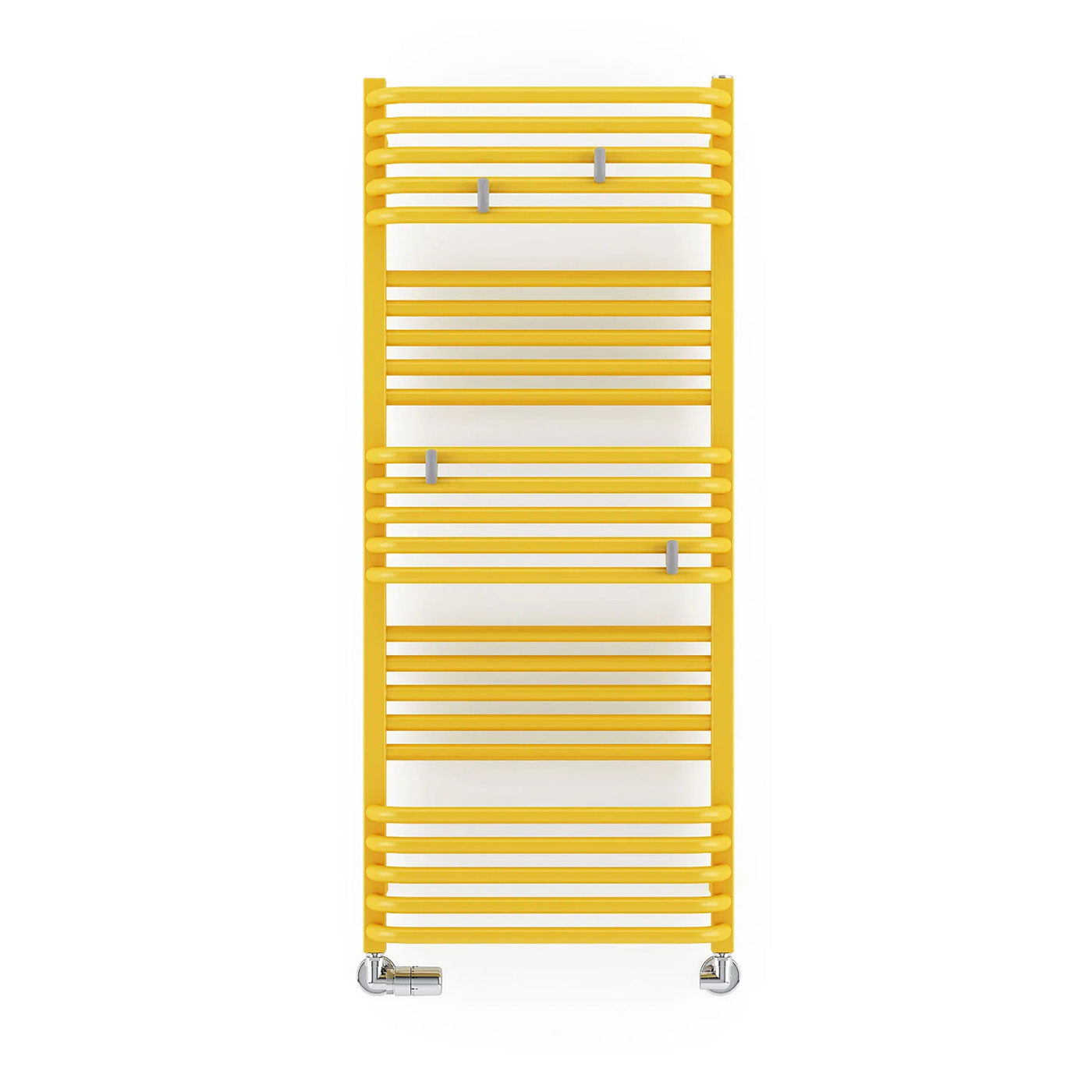 Terma POLA, 1180h x 500w(mm), 2177 BTUs, Heated Towel Rail, RAL 1018 Matt Zinc Yellow