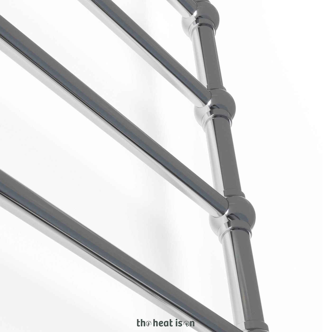 Terma RETRO S, 1245h x 504w(mm), 966 BTUs, Heated Towel Rail, Chrome