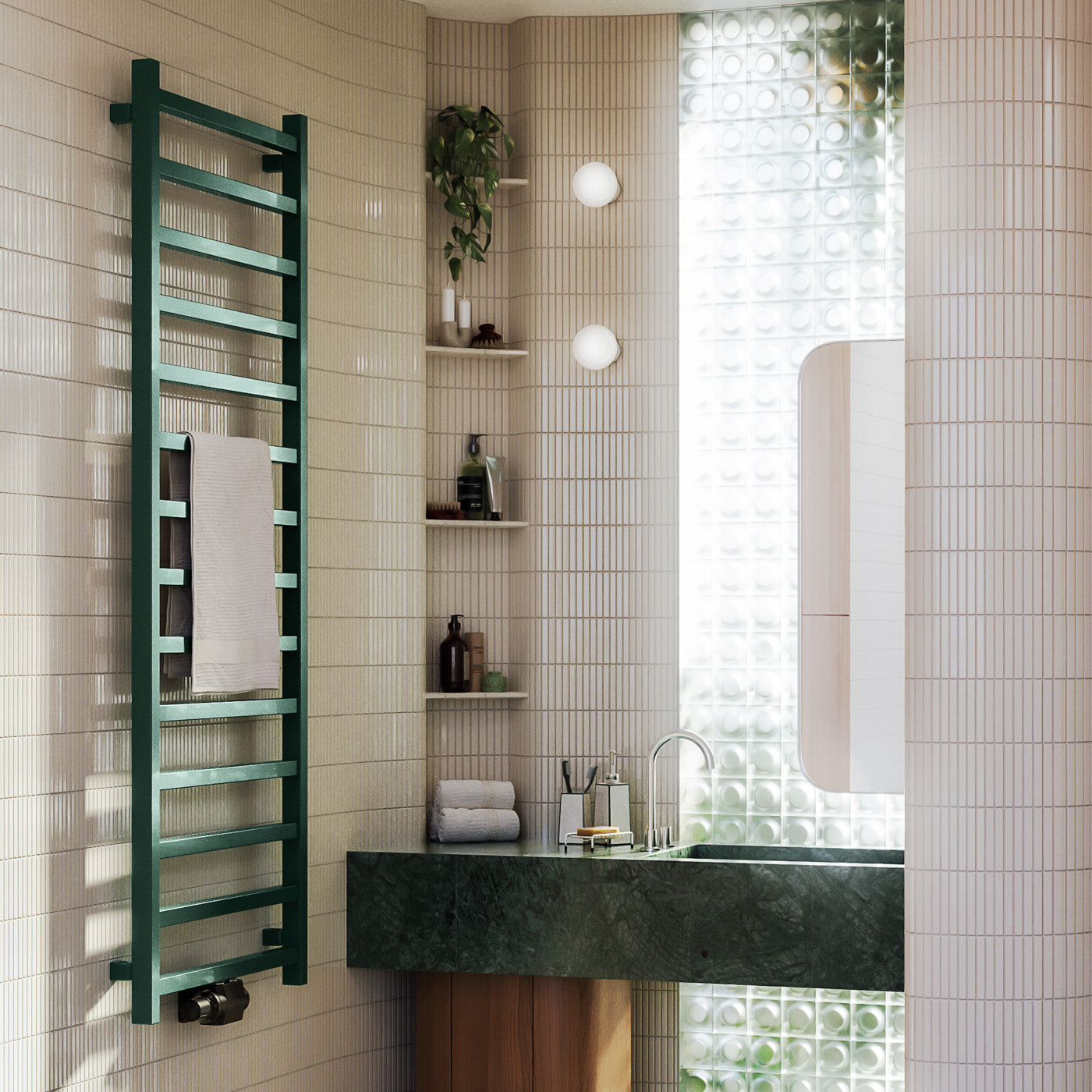 02_terma-simple_-1680h-x-500w_mm_-2109-btus-heated-towel-rail_-bottle-green-_premium-wet-paint