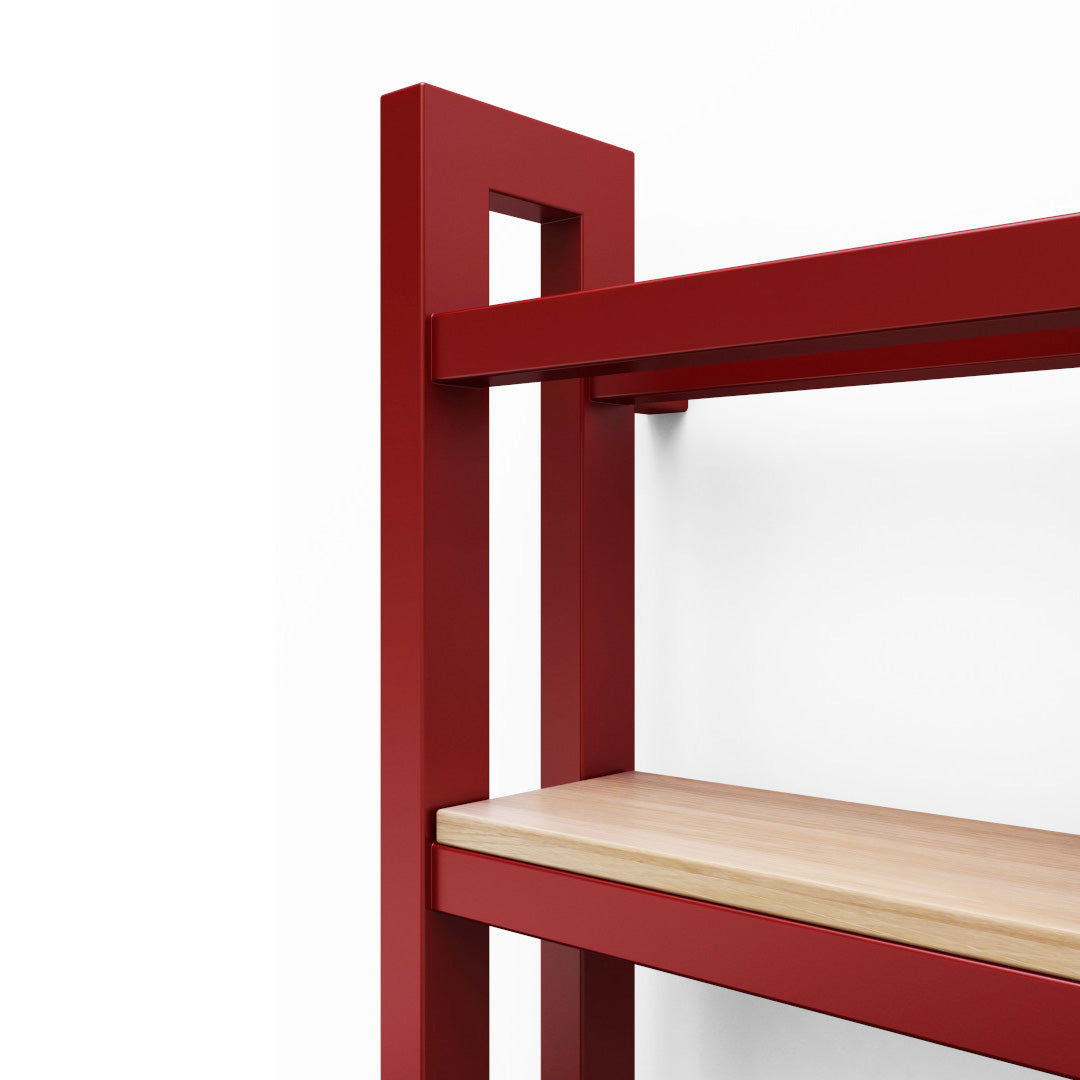 Terma STAND, 1150h x 400w(mm), 1866 BTUs, Heated Towel Rail, Metallic Red