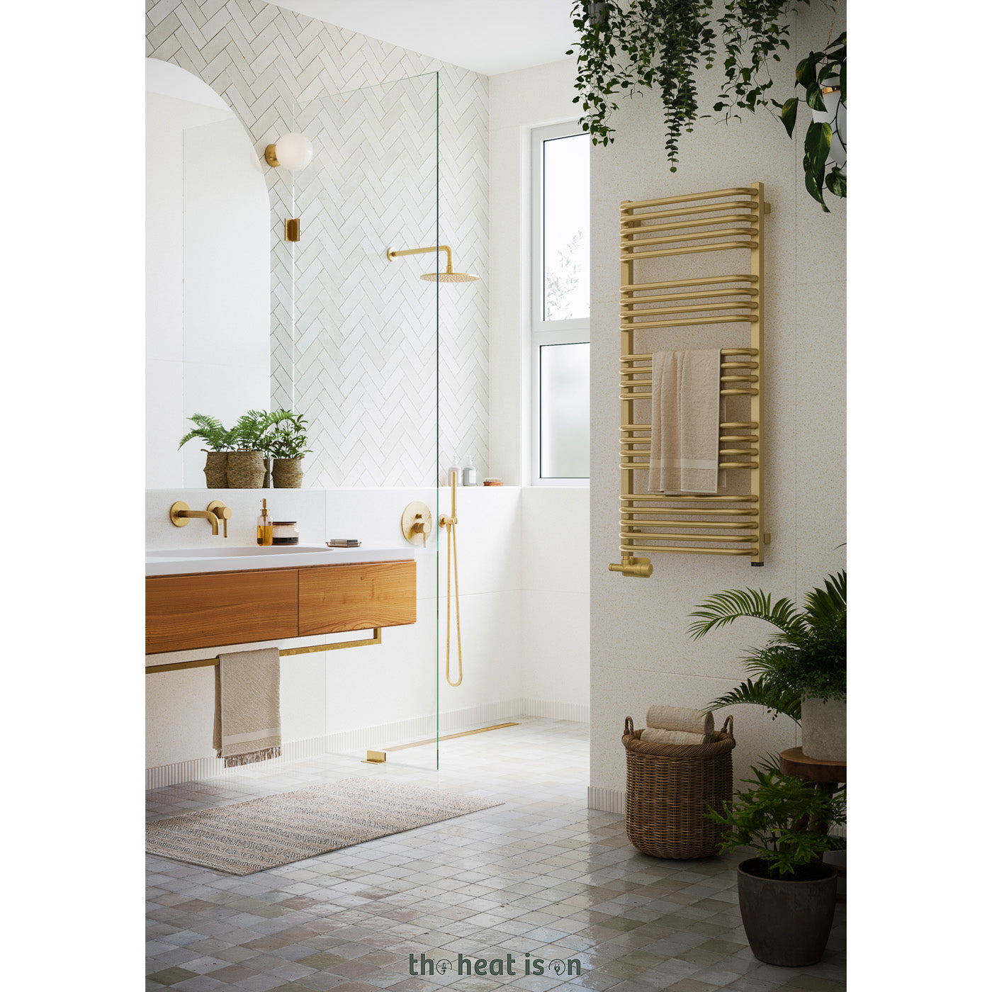 03-terma-alex-one-dual-fuel-towel-rail-1140h-x-500wmm-2017-btus-600w-brass-premium-wet-paint-with-unico-dual-fuel-valve-in-chrome-internal-one-element-45-60oc