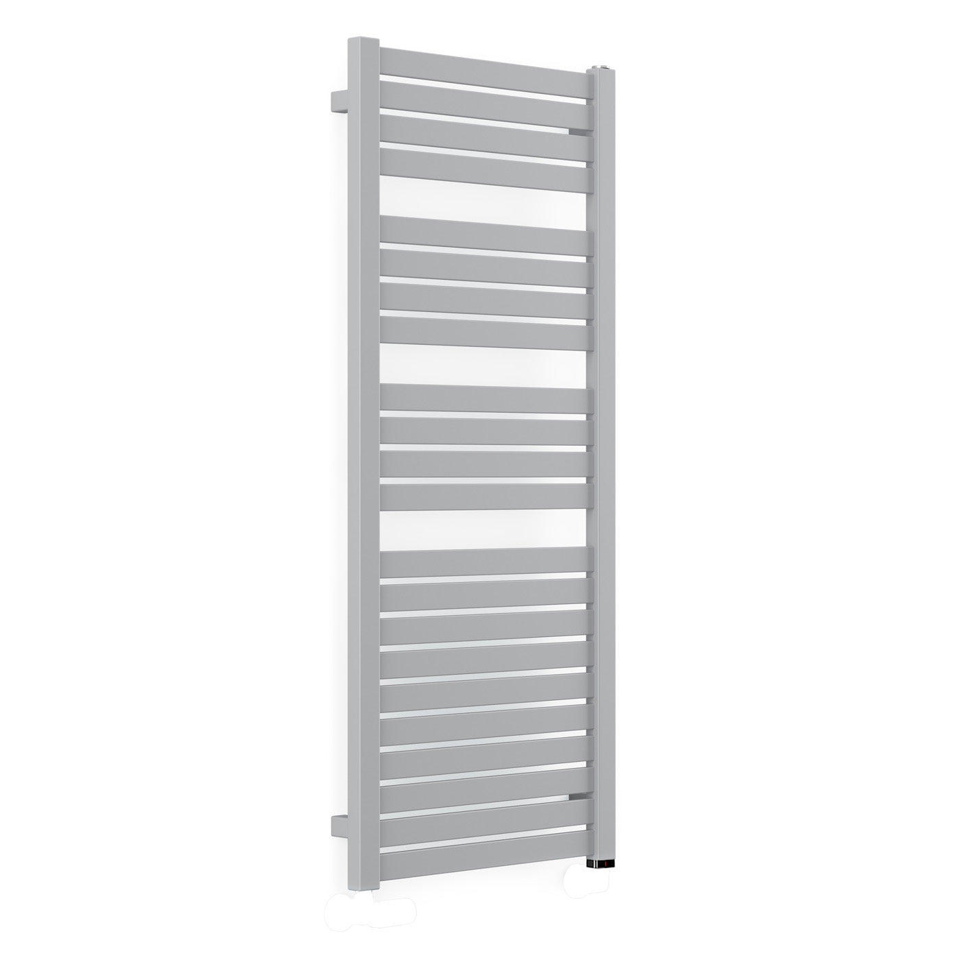 Terma MANTIS ONE, 1260h x 540w(mm), 600w Electric Towel Rail, RAL 9005 Nature Grey (with Internal ONE Element (manual/optional IR controllable), 45/60°c)