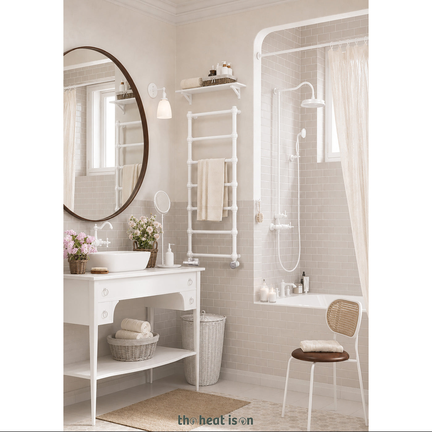 03-terma-retro-dual-fuel-towel-rail-1170h-x-504wmm-1051-btus-300w-matt-white-ral-9016with-unico-dual-fuel-valve-in-matt-white-veo-white-white-wi-fi-element-30-60-c
