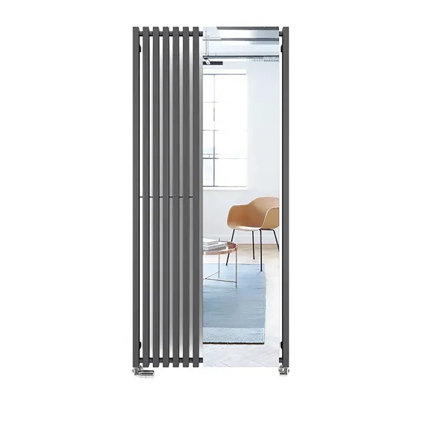 Terma TRIGA M, 1700h x 780w(mm), 2898 BTUs, Vertical Designer Radiator, Modern Grey
