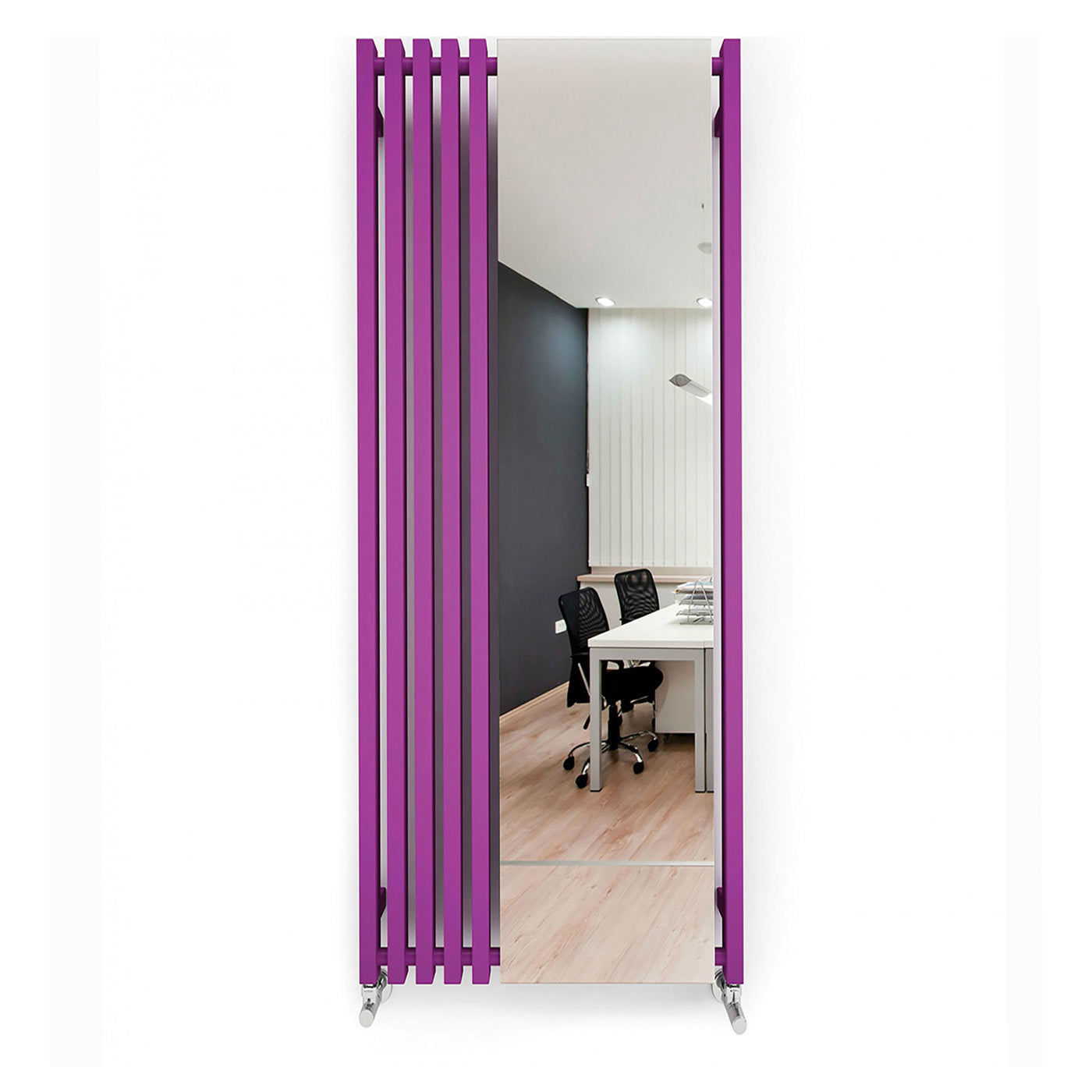 Terma TRIGA M, 1900h x 880w(mm), 4101 BTUs, Vertical Designer Radiator, RAL 4006 Matt Traffic Purple
