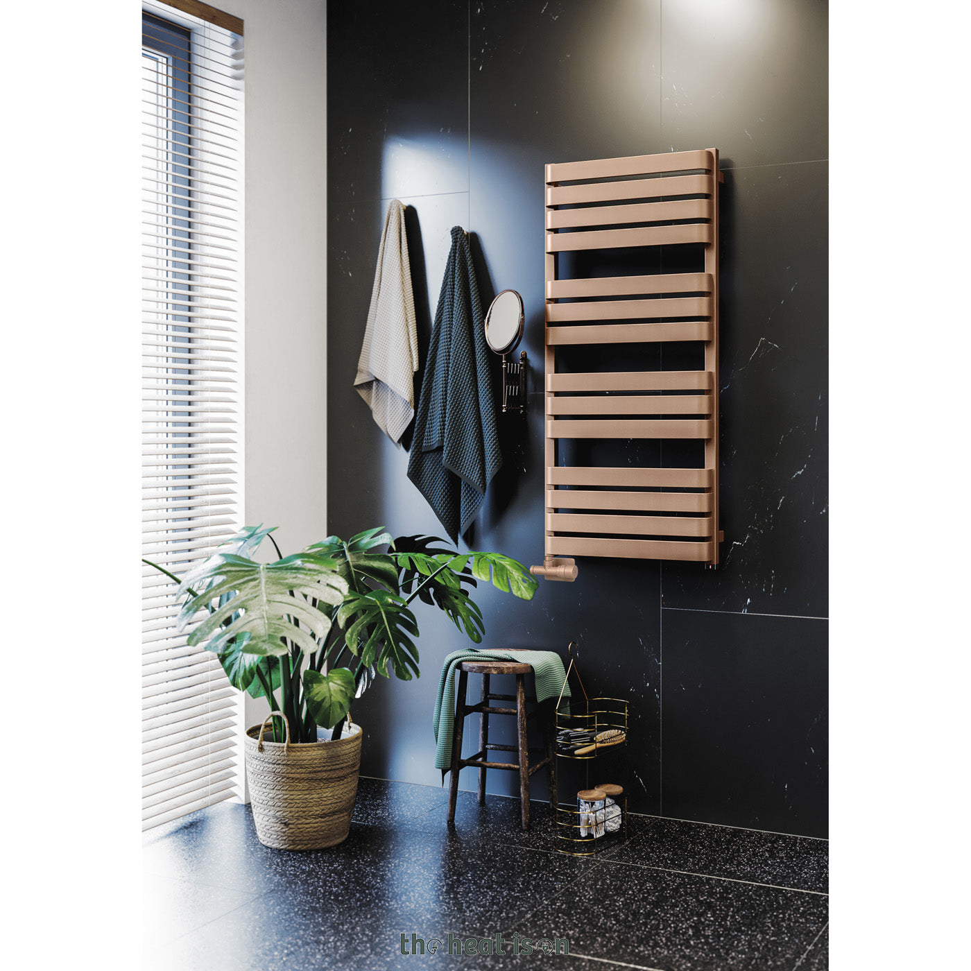 03-terma-warp-t-one-dual-fuel-towel-rail-1110h-x-500wmm-1887-btus-600w-bright-copper-with-unico-dual-fuel-valve-in-chrome-internal-one-element-45-60oc