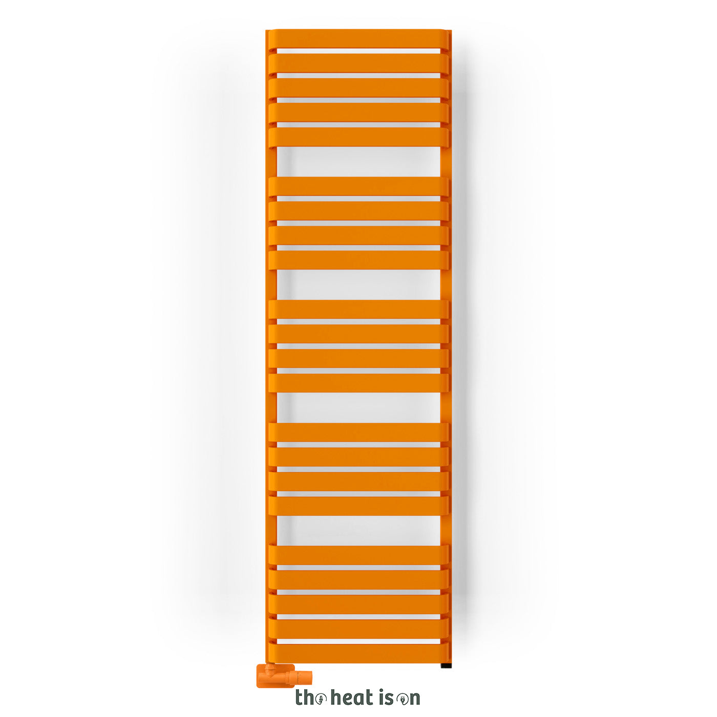 03-terma-warp-t-one-dual-fuel-towel-rail-1695h-x-500wmm-2887-btus-800w-matt-pastel-orange-ral-2003-with-unico-dual-fuel-valve-in-chrome-internal-one-element-45-60oc