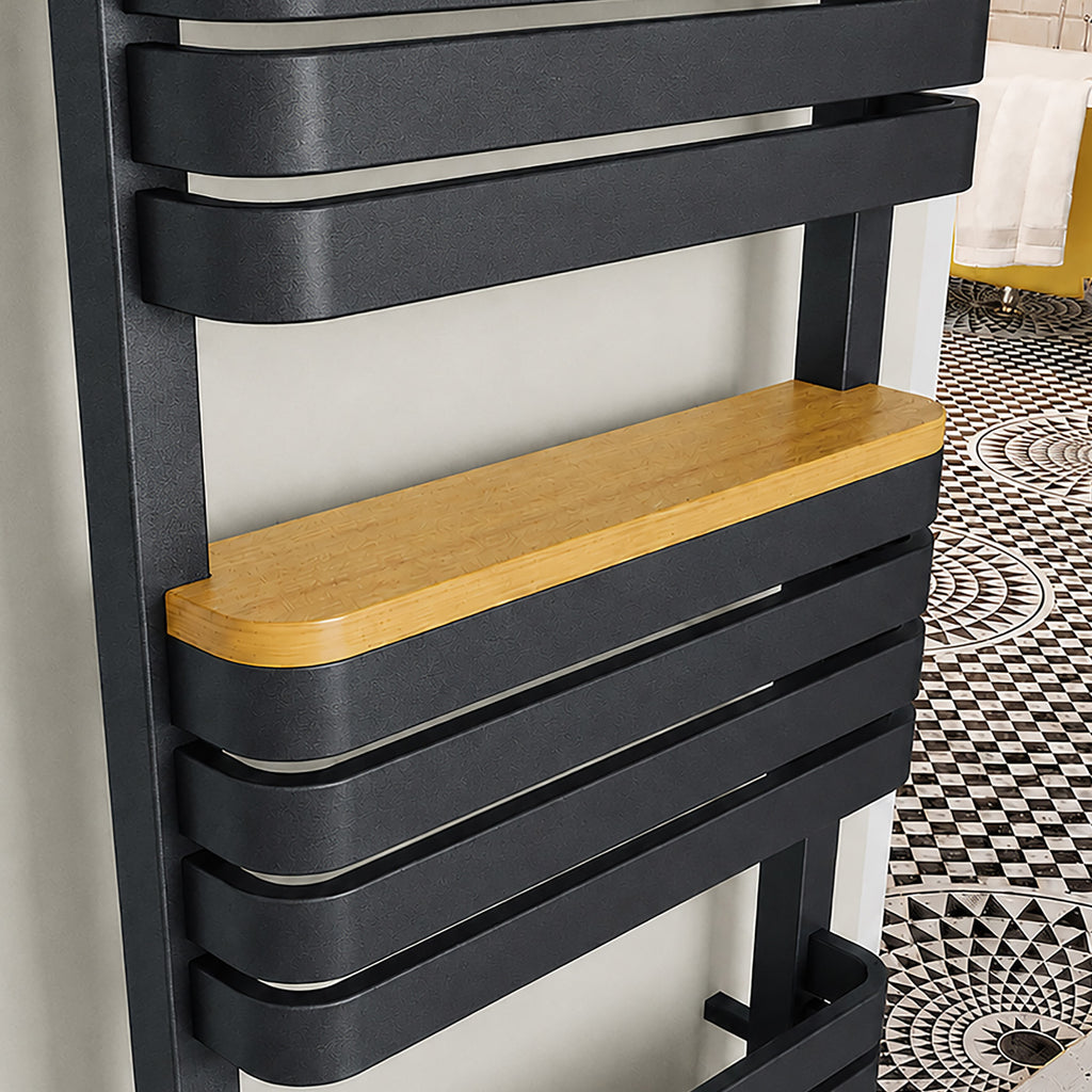 Wooden Shelf Accessory, Oak Veneer, for DQ TESORO Towel Rail