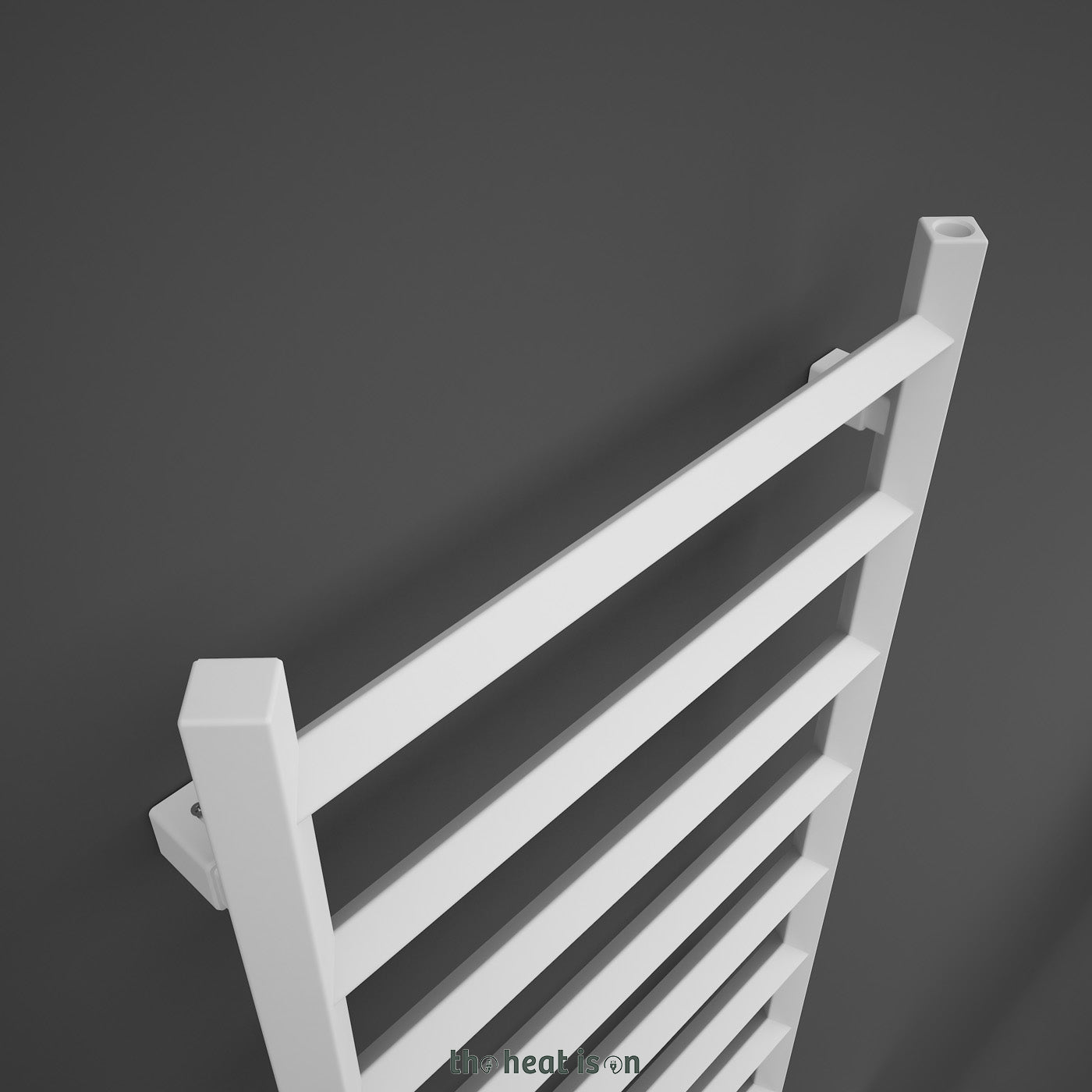 Terma CRYSTAL, 1200h x 400w(mm), 1166 BTUs Heated Towel Rail, RAL 9016 Soft White