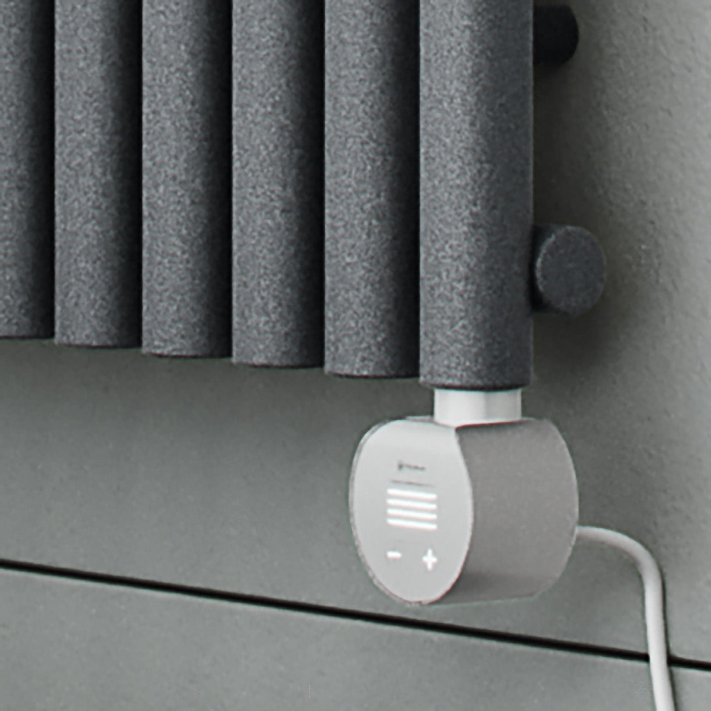 03_Terma-ROLO-ROOM-E-_Wi-Fi_-UK-plug_-1800h-x-370w_mm_-0.8-Kw-Electric-Radiator_-Textured-Salt-n-Pepper-Grey