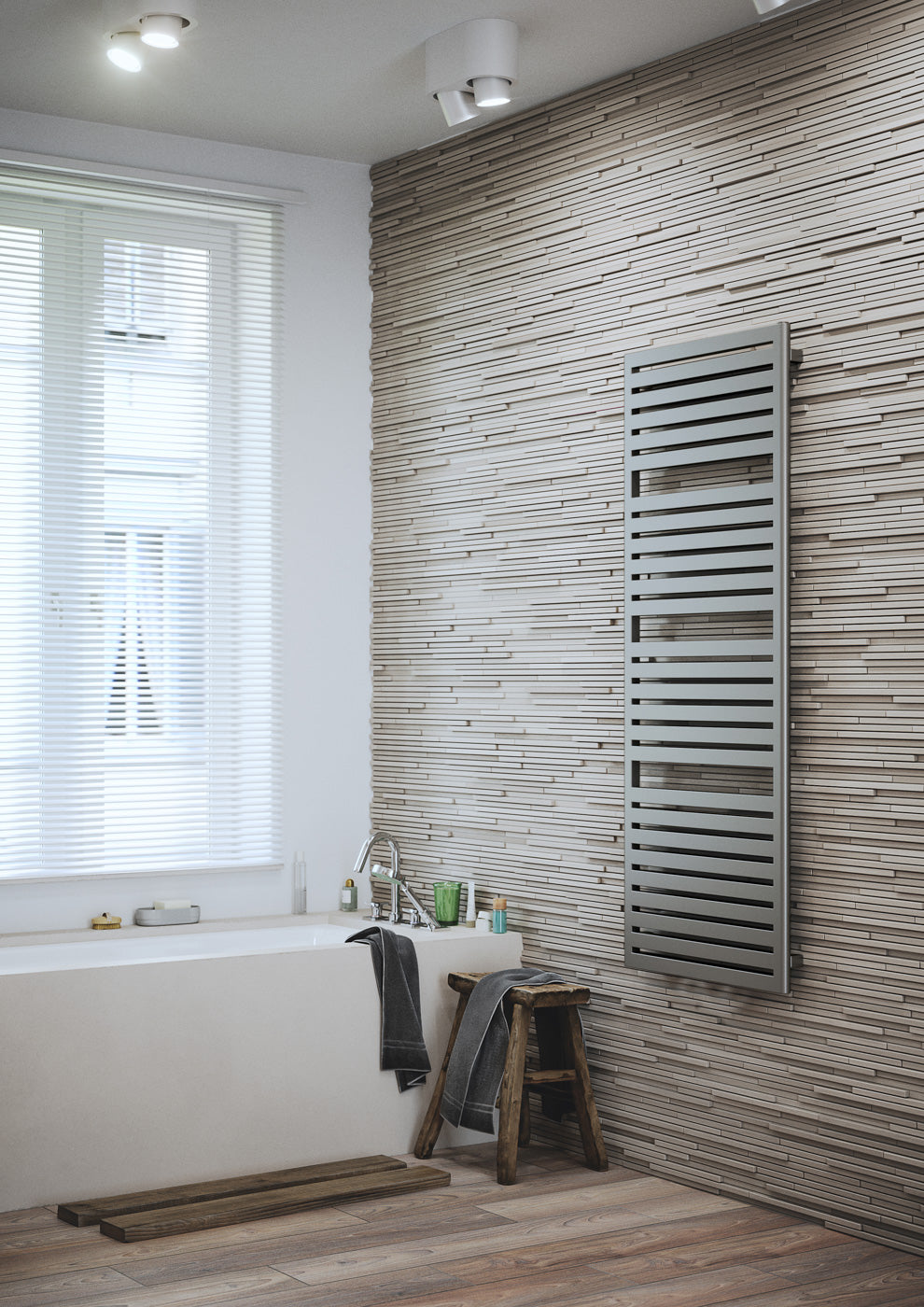 03_Terma-SALISBURY_-1635h-x-540w_mm_-2708-BTUs-Heated-Towel-Rail_-Sparkling-Gravel-Taupe-Grey