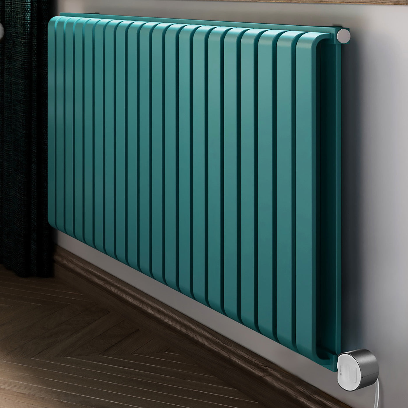 03_Terma-WARP-ROOM-E-_Wi-Fi_-UK-plug_-630h-x-1305w_mm_-1.5-Kw-Electric-Radiator_-Matt-Teal-_RAL-5018