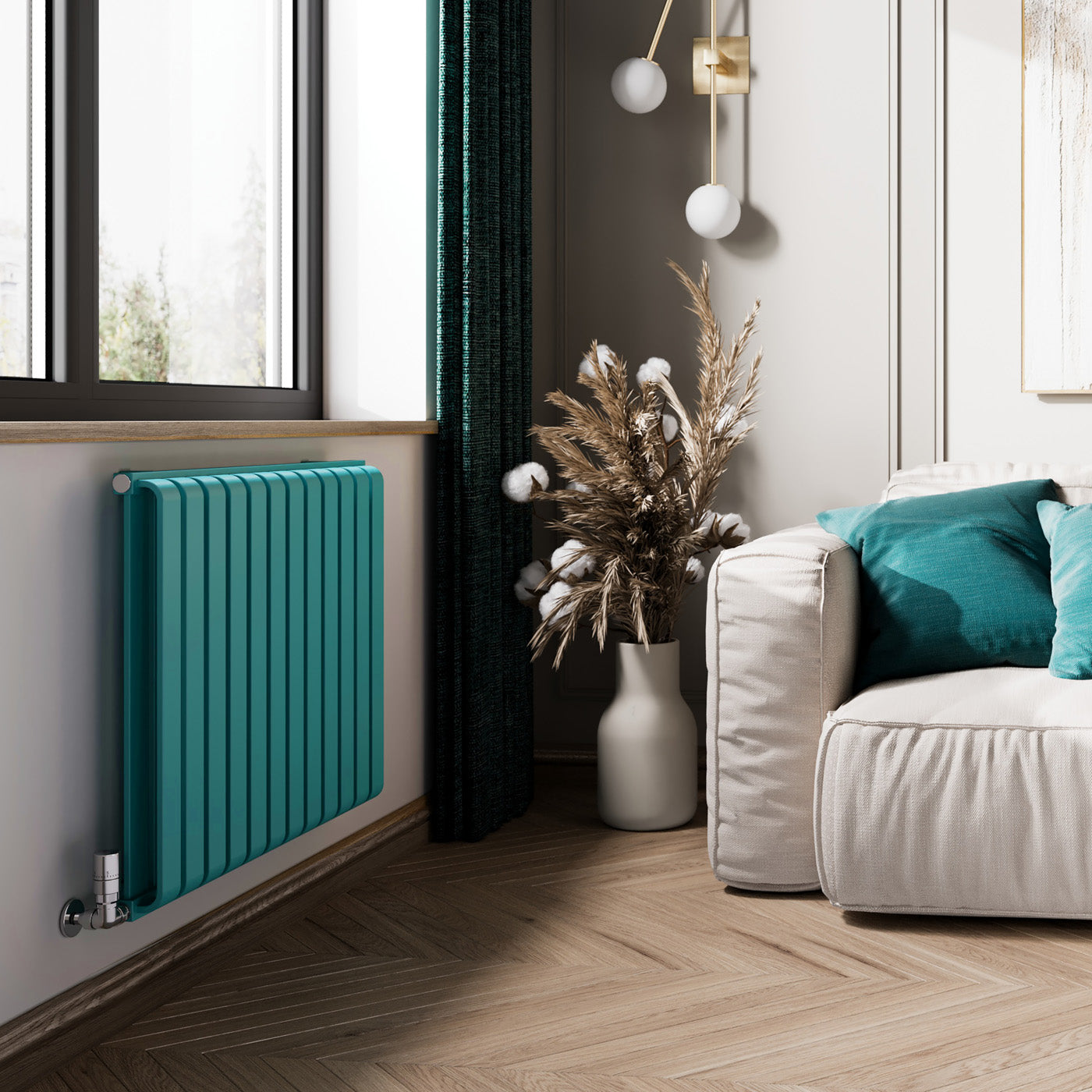 03_Terma-WARP-ROOM_-630h-x-785w_mm_-2960-BTUs-Heated-Towel-Rail_-RAL-5018-_Matt_-Teal