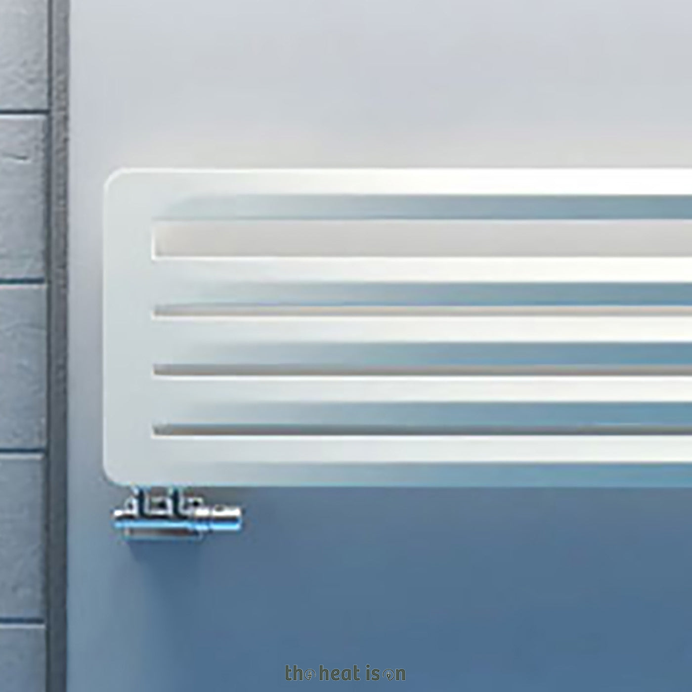 Terma AERO HG, 455h x 1800w(mm), 2457 BTUs, Heated Towel Rail, RAL 9016 Matt White