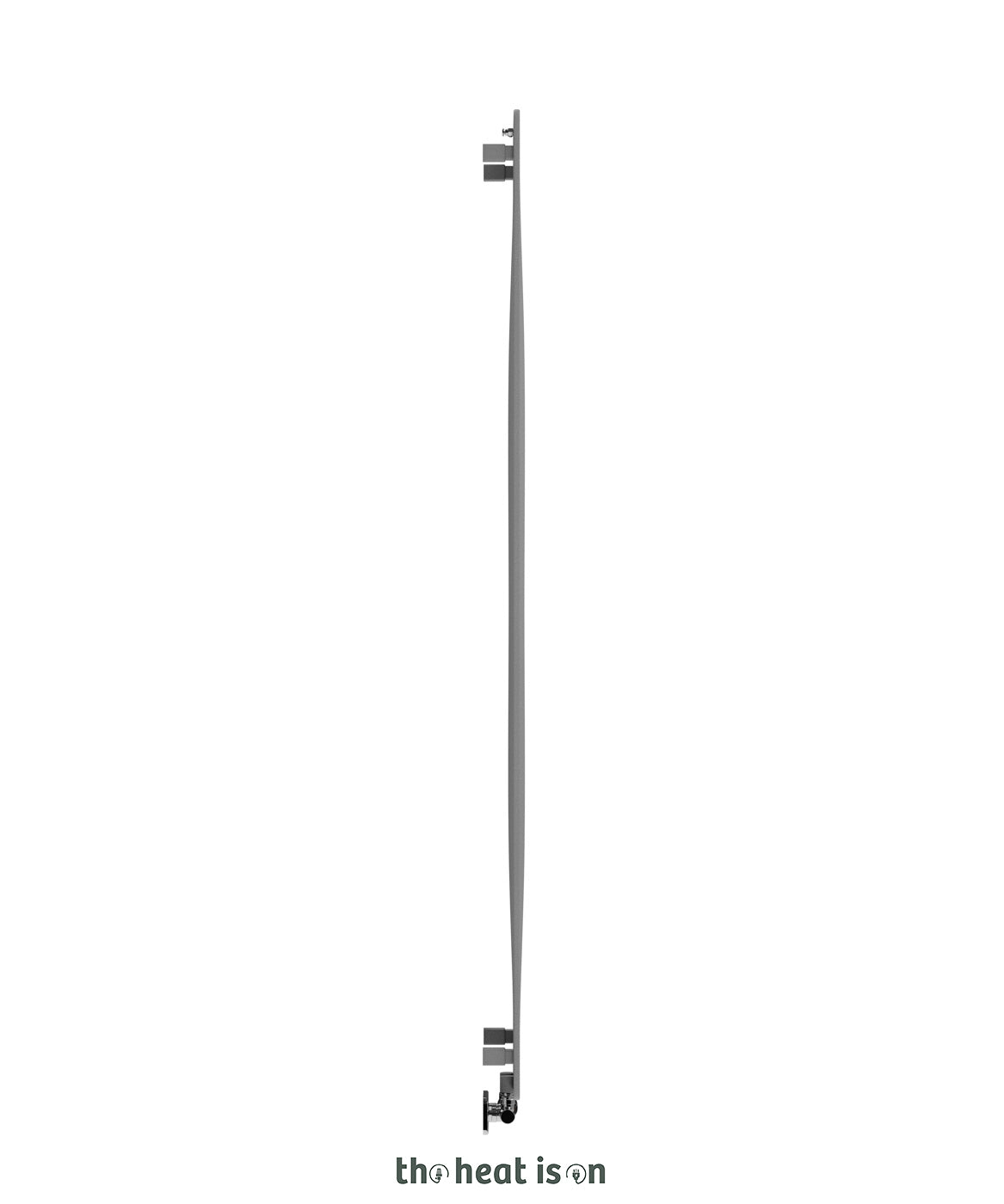 Terma AERO V, 1800h x 325w(mm), 1795 BTUs, Vertical Designer Radiator, Salt & Pepper