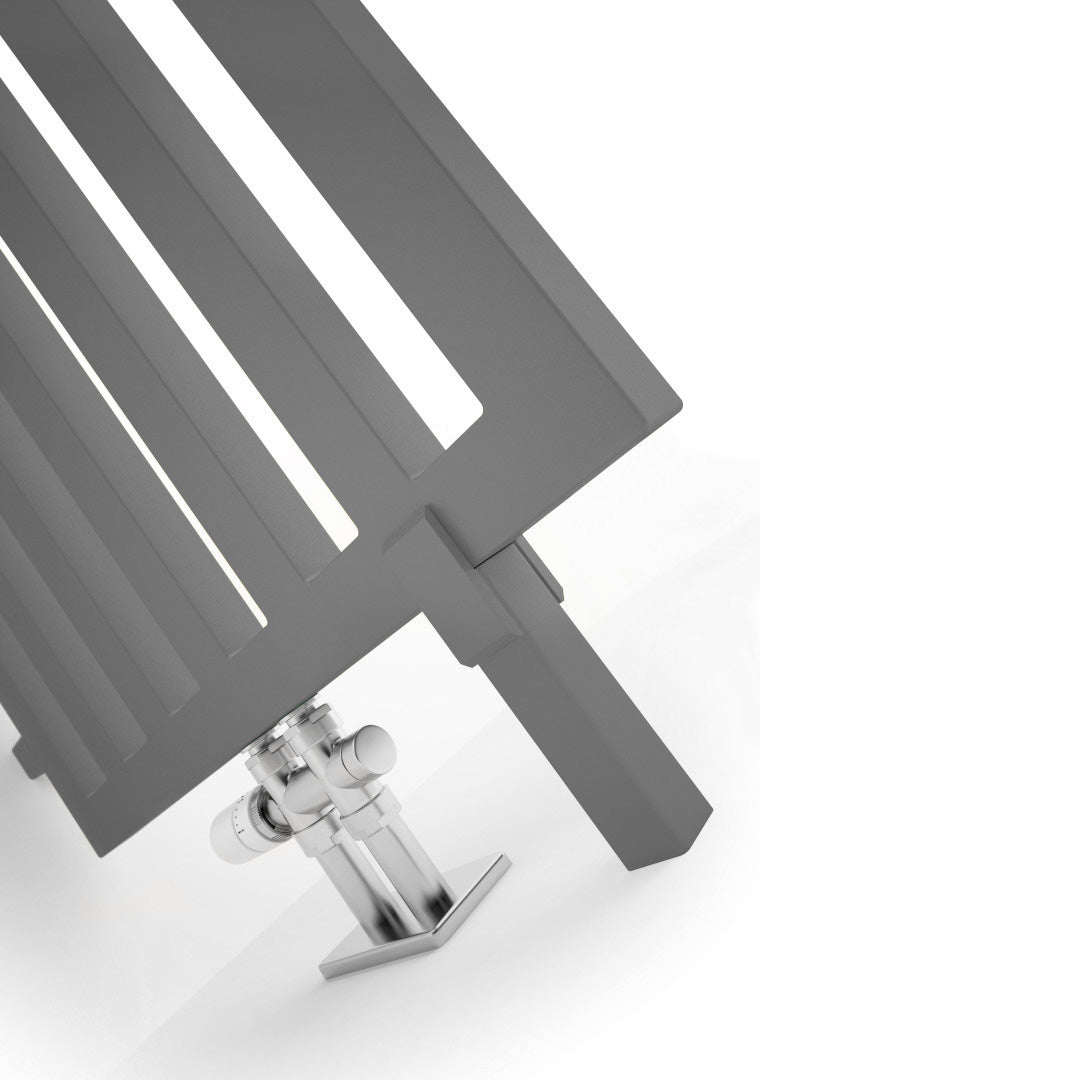 Terma ANGUS DW, 1620h x 600w(mm), 3088 BTUs, Vertical Designer Radiator, Salt & Pepper