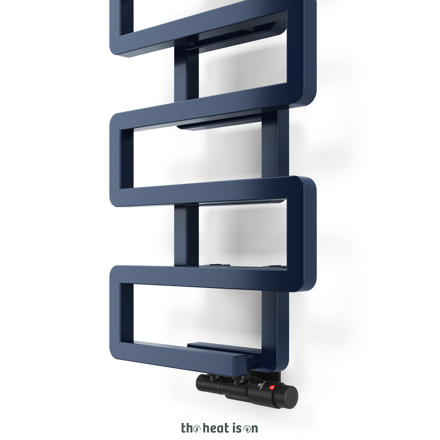 Terma BOOKIE, 1155h x 400w(mm), 1788 BTUs, Heated Towel Rail, RAL 5011 Matt Steel Blue