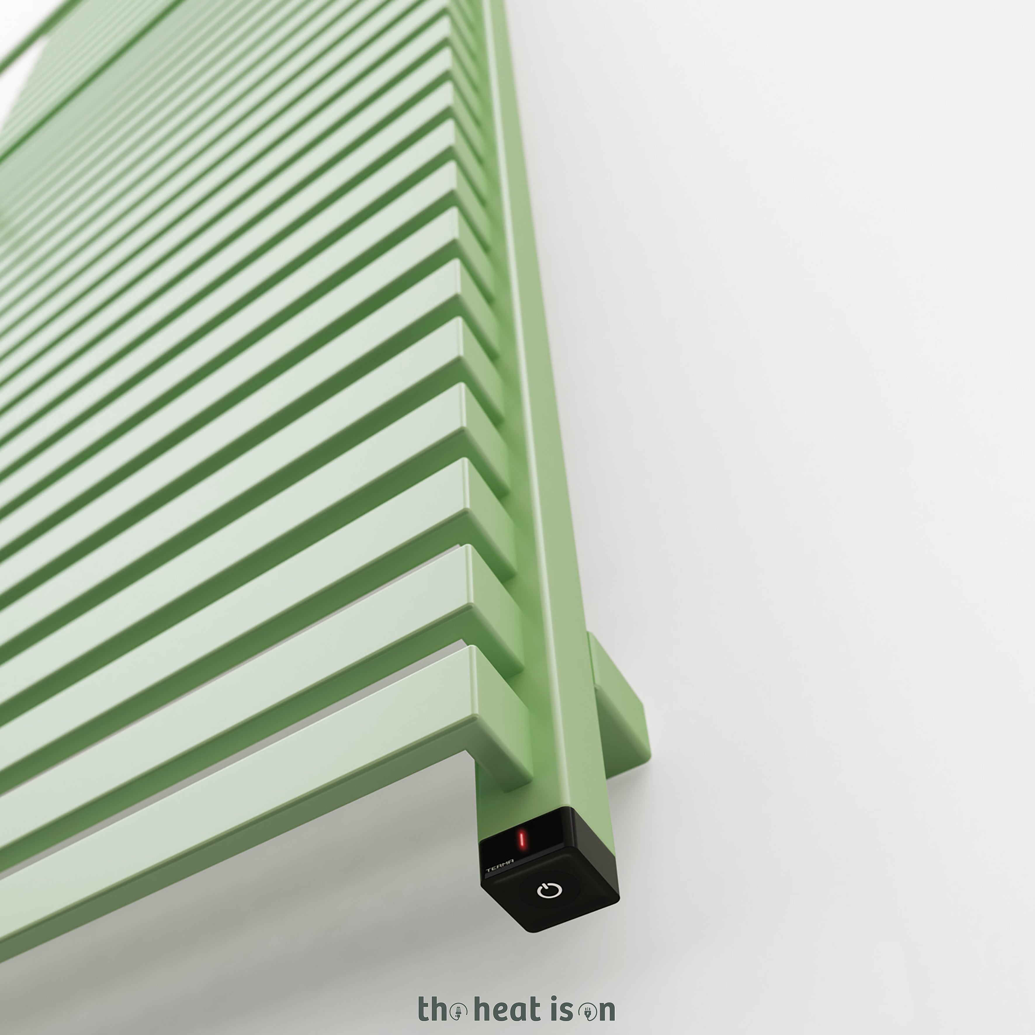 03_terma-city-one-dual-fuel-towel-rail_-780h-x-500w_mm_-1553-btus_-400w_-matt-pastel-green-ral-6019-_with-unico-dual-fuel-valve-in-chrome-_-internal-one-element_-45_60oc