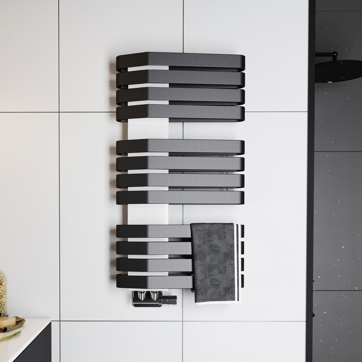 03_terma-iron-s_-925h-x-500w_mm_-2429-btus-heated-towel-rail_-ral-9005-matt-black-bars-white-masking