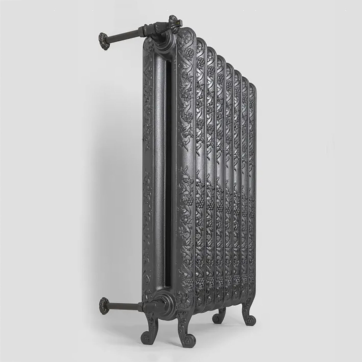 Terma KASZUB, 920h x 688w(mm), 3276 BTUs, Floorstanding Horizontal Cast Iron Radiator, 8 sections, Raw Metal