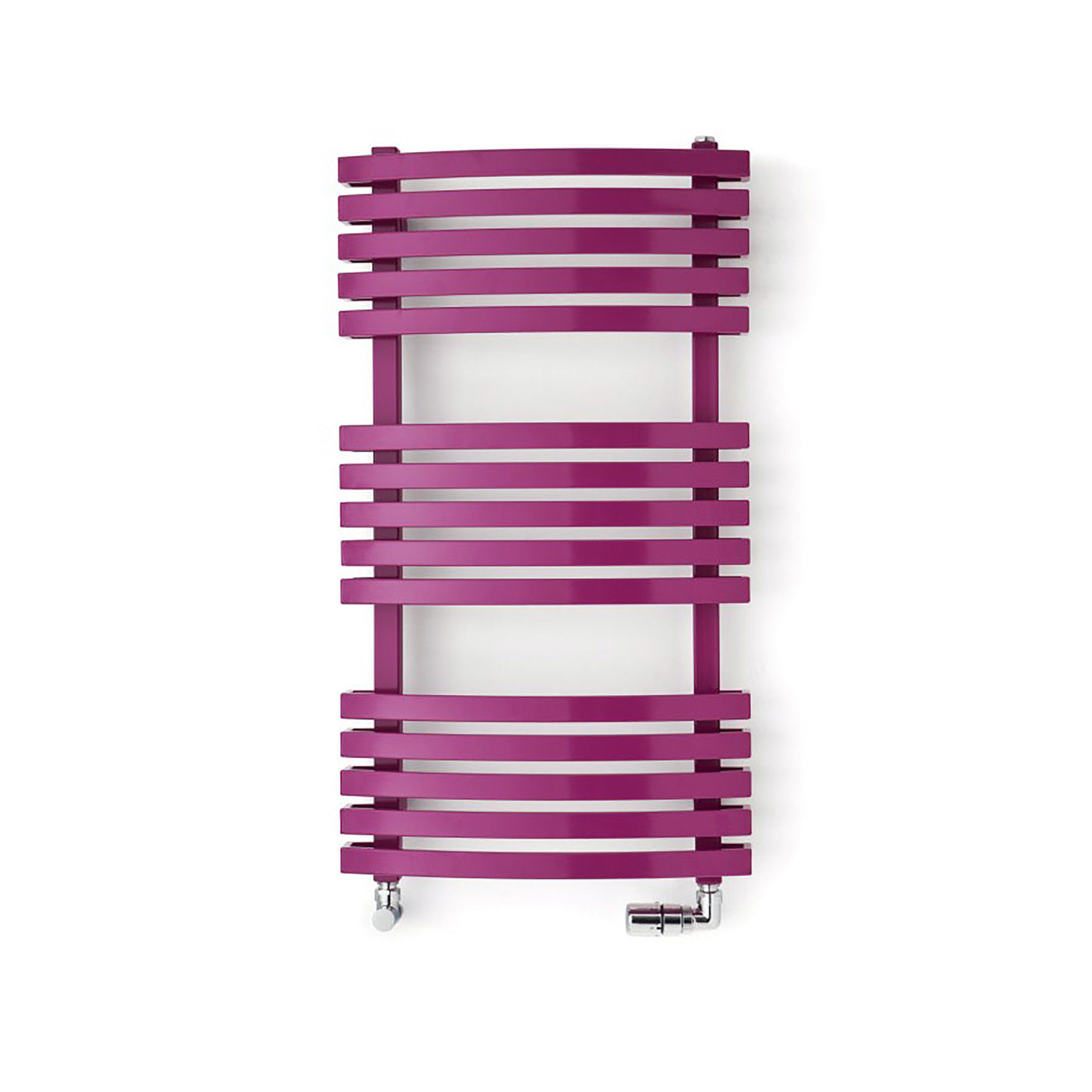 Terma KIOTO, 870h x 480w(mm), 1624 BTUs, Heated Towel Rail, RAL 4006 Matt Traffic Purple