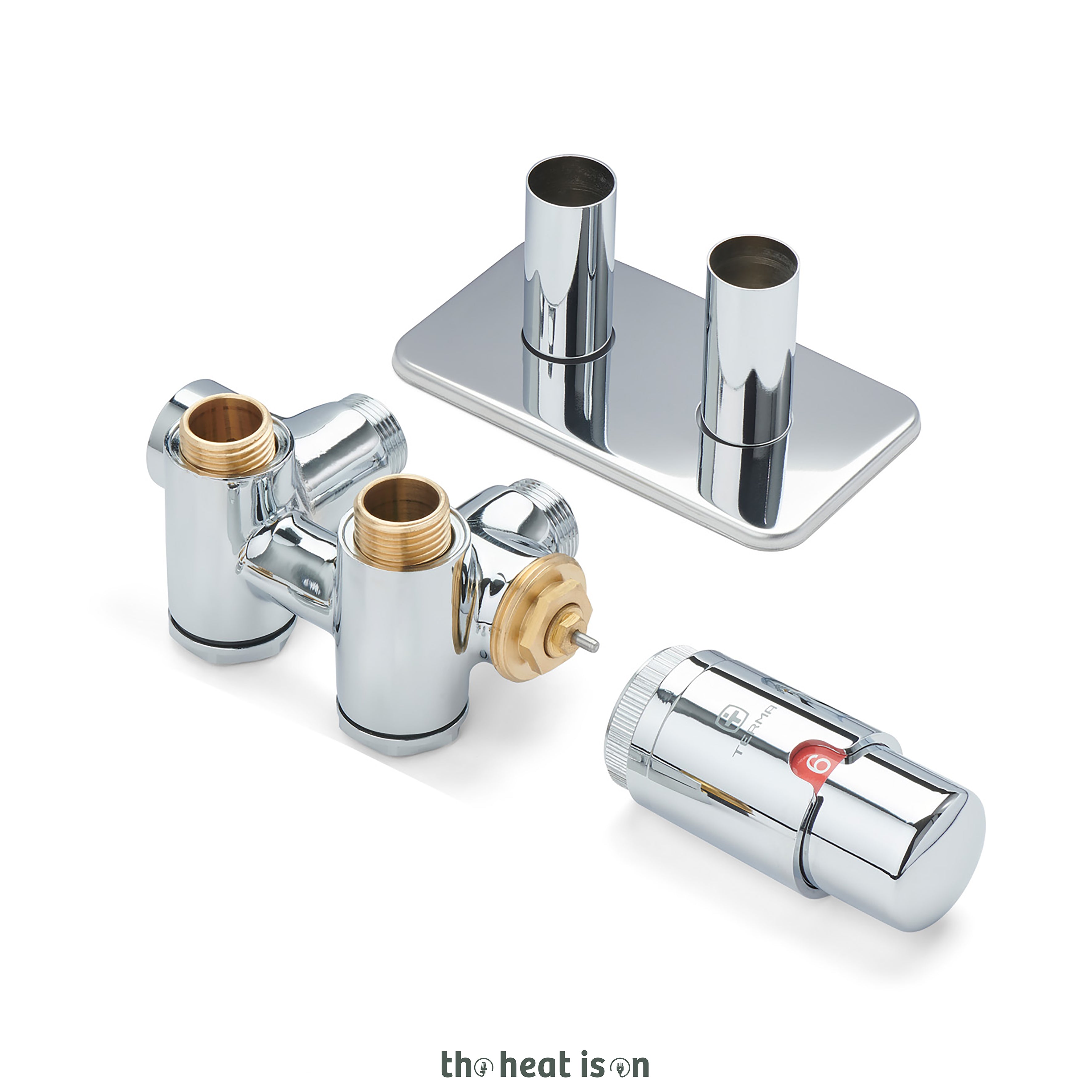 03_terma-michelle-dual-fuel-towel-rail_-1200h-x-500w_mm_-2460-btus_-800w_-bright-copper-_-ral-6029-mint-green-_with-integra-duo-dual-fuel-valve-in-chrome-_-moa-element-in-chrome_-30-6
