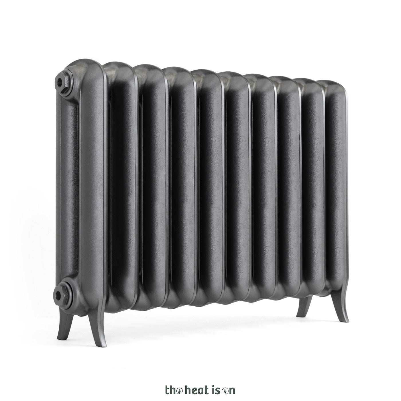 Terma PLAIN 2 COL, 620h x 852w(mm), 3497 BTUs Horizontal Cast Iron Radiator, Raw Metal