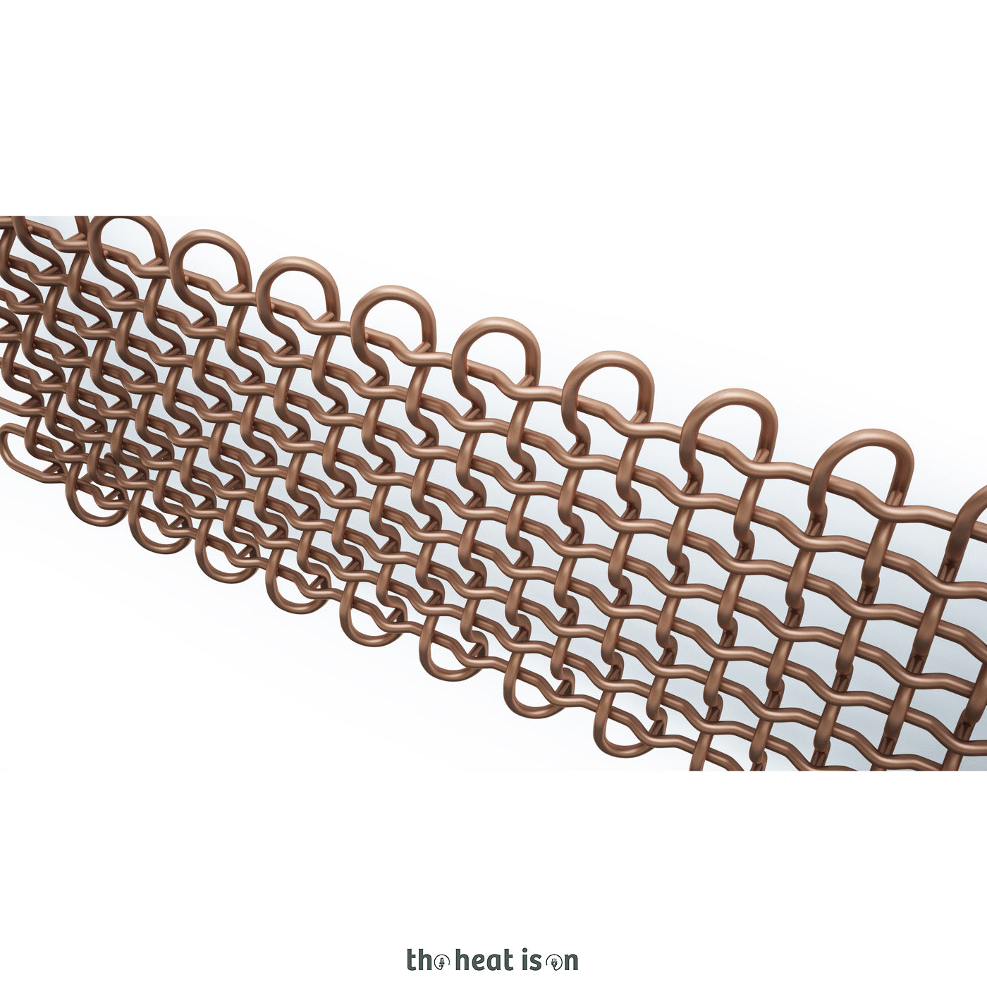 Terma PLC H, 463h x 1600w(mm), 2122 BTUs, Horizontal Designer Radiator, Bright Copper