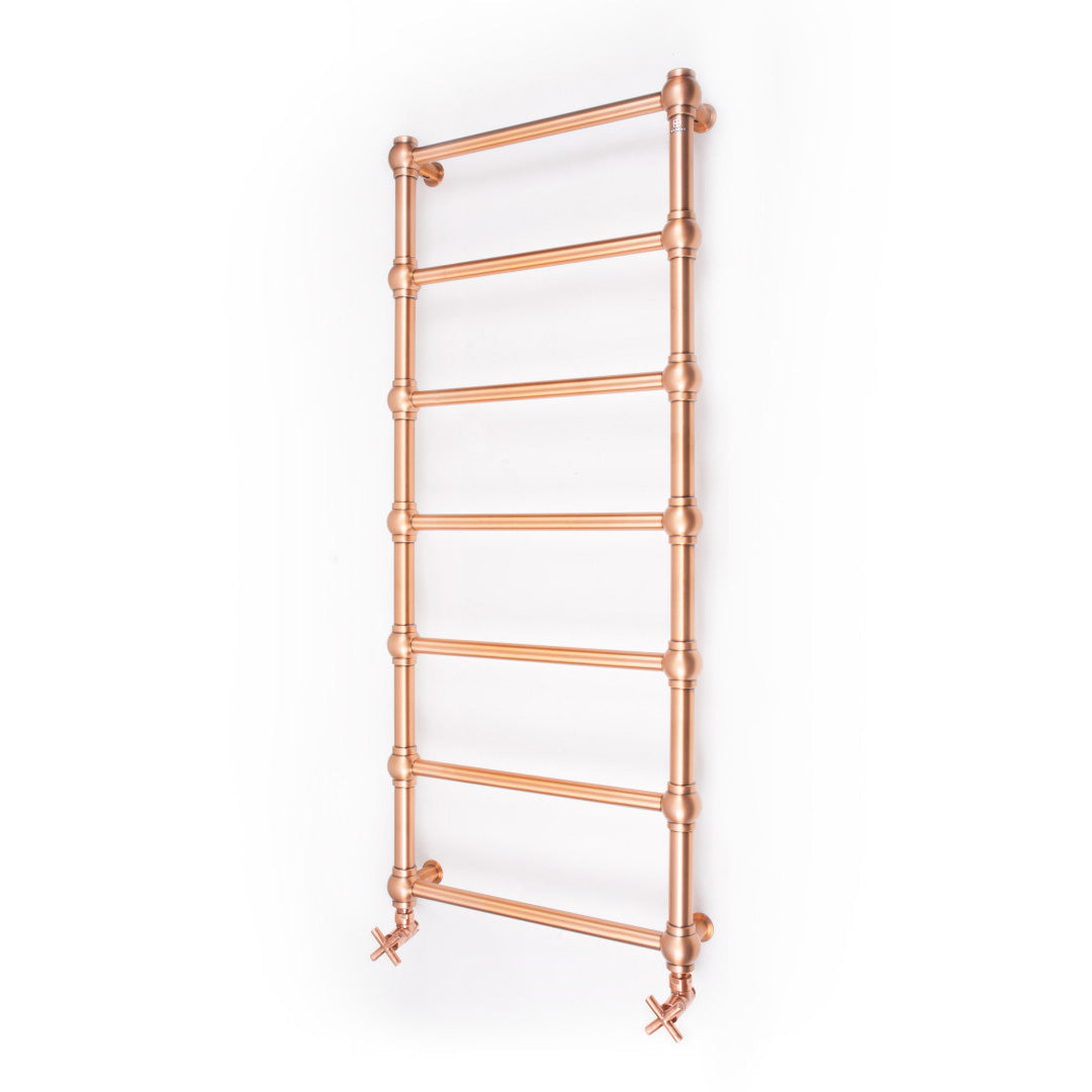 Terma RETRO, 1170h x 504w(mm), 1051 BTUs, Heated Towel Rail, True Copper (premium wet paint)