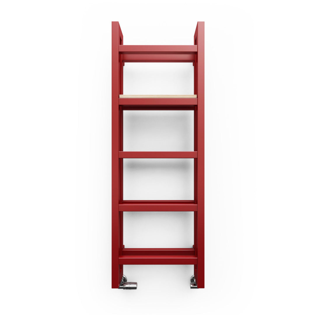 Terma STAND, 1150h x 400w(mm), 1866 BTUs, Heated Towel Rail, Metallic Red