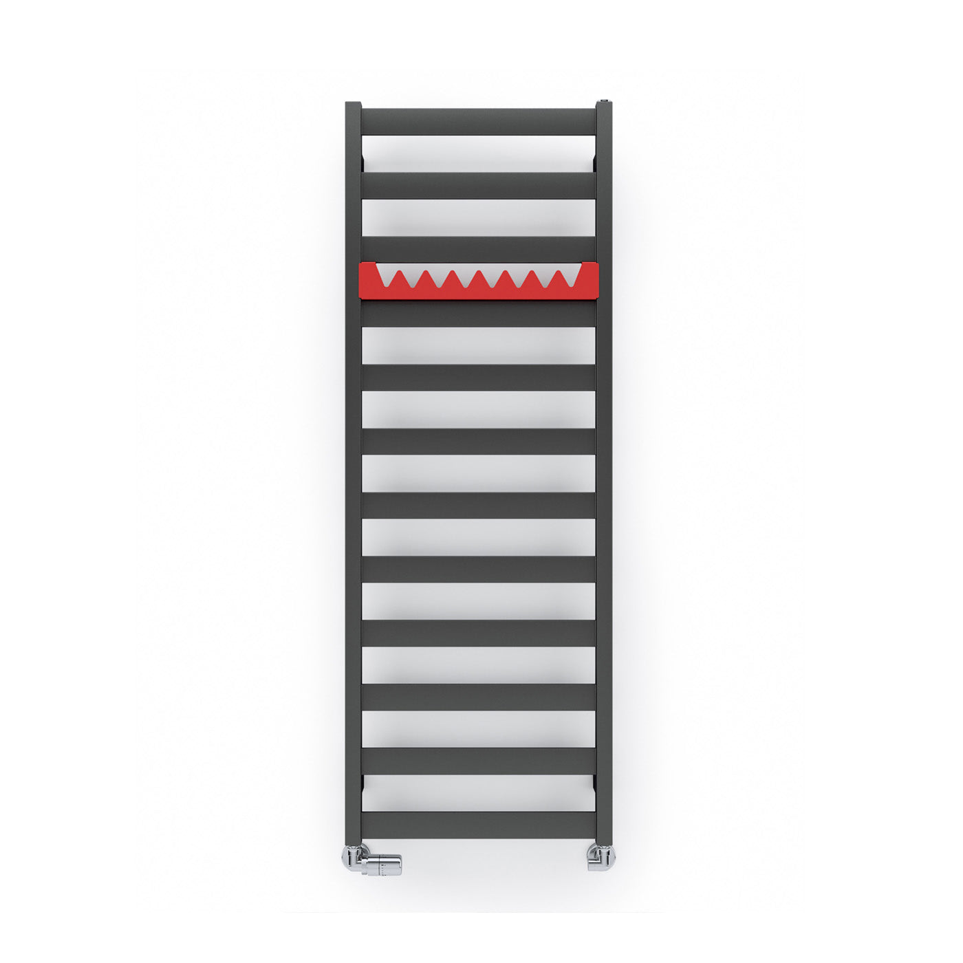 Terma VIVO, 1390h x 500w(mm), 1747 BTUs, Heated Towel Rail, Metallic Grey