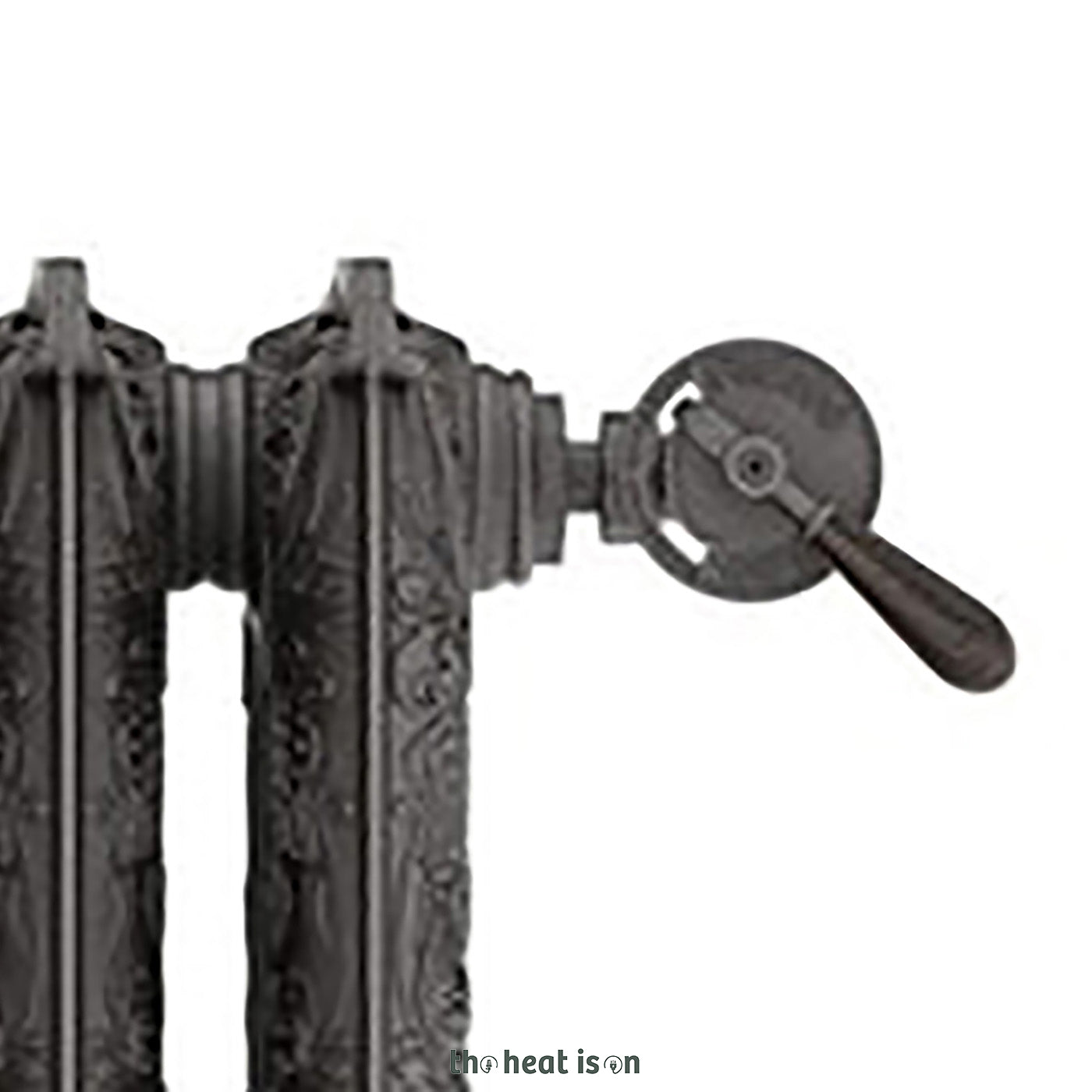 Thermostatic Radiator Valves (TRVs) & Pipe Masking,  Raw Metal, LEFT or RIGHT SIDED, ANGLED, ARTISTIC with HANDLE