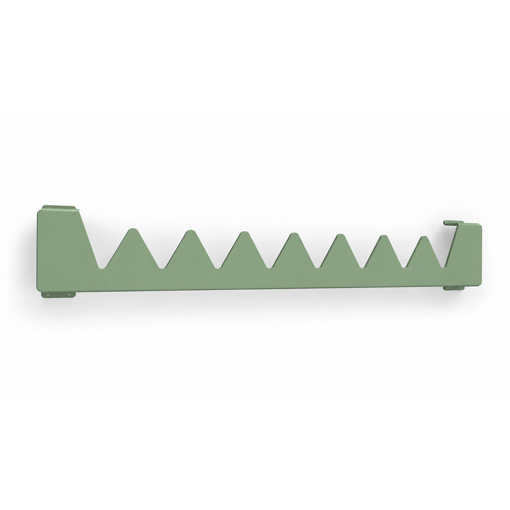 04-metal-hanger-shelf-accessory-happy-hanger-shark-300mm-wide-matt-pale-green-ral-6021-for-terma-vivo-towel-rail