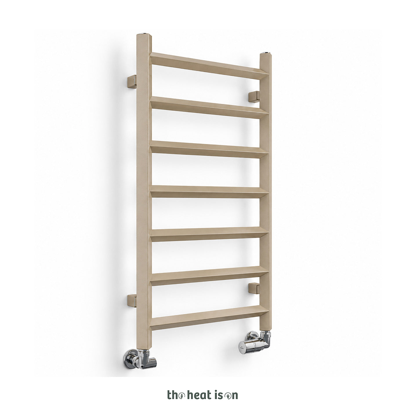 Terma CRYSTAL, 840h x 600w(mm), 1077 BTUs Heated Towel Rail, California Beige