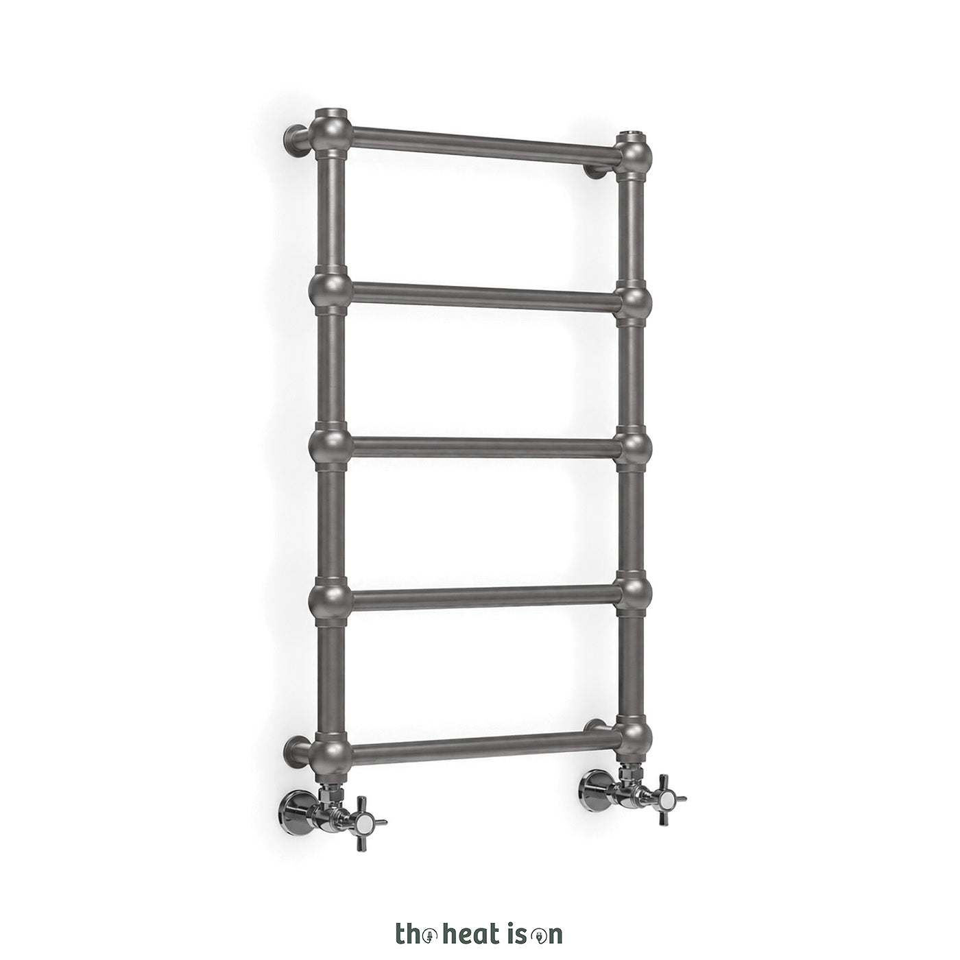 Terma RETRO, 800h x 504w(mm), 717 BTUs Heated Towel Rail, Raw Metal (premium wet paint)
