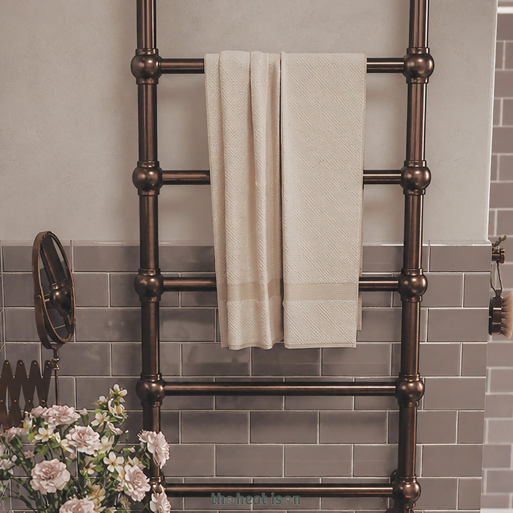04-terma-retro-dual-fuel-towel-rail_-1170h-x-504w_mm_-1051-btus_-300w_-dark-bronze-_with-unico-dual-fuel-valve-in-dark-bronze--_-veo-black_black-wi-fi-element_-30-60_c