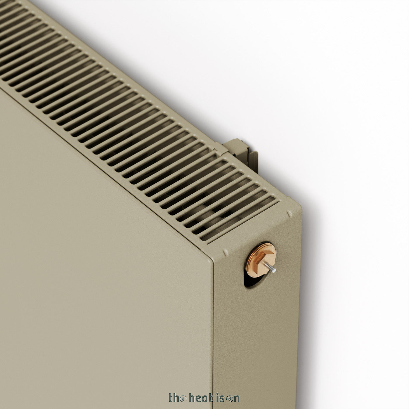 Terma SOLID, 600h x 800w(mm), 3787 BTUs, Horizontal Designer Radiator, California Beige