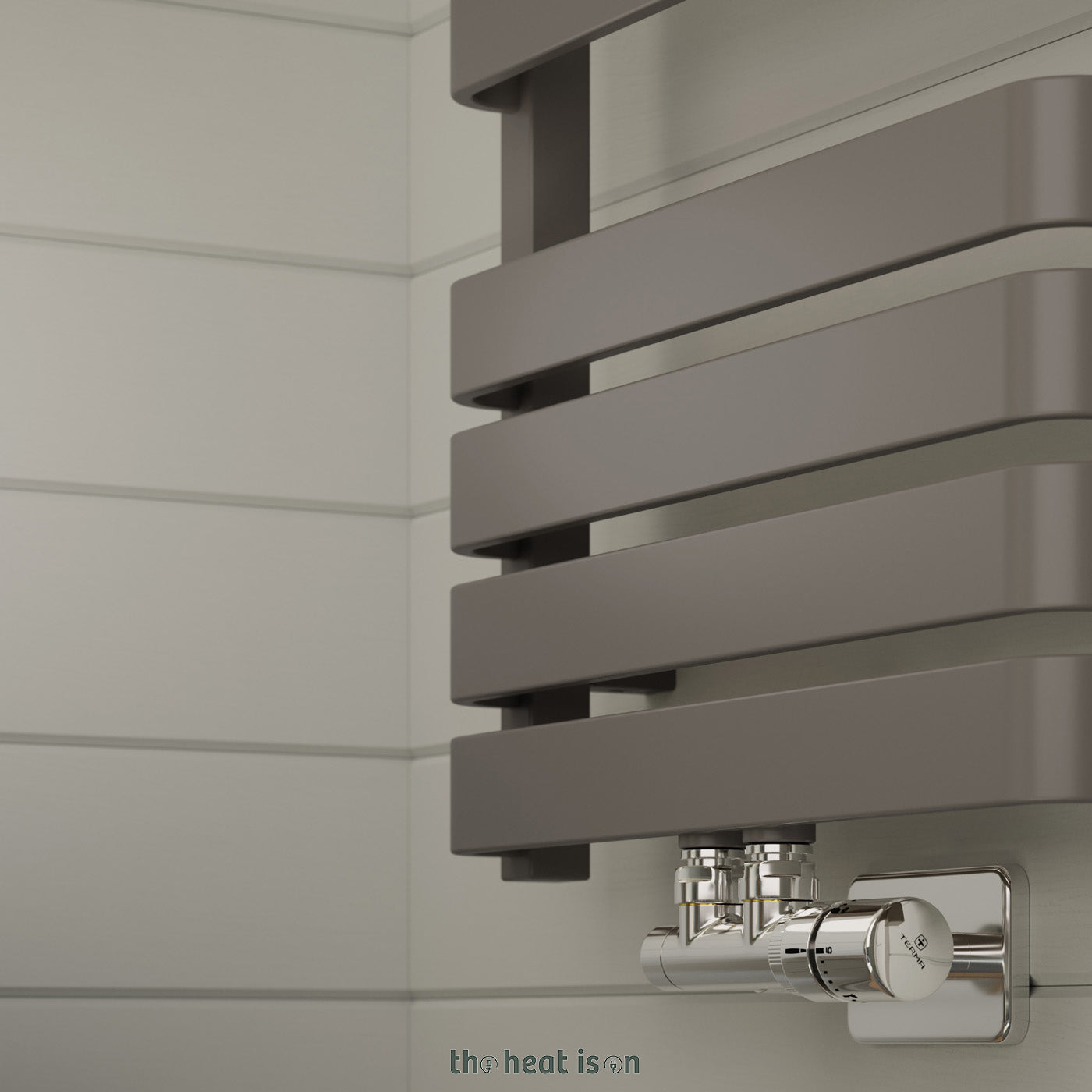 04-terma-warp-t-one-dual-fuel-towel-rail-1110h-x-500wmm-50mm-connections-1887-btus-600w-sparkling-gravel-aka-taupe-with-twins-valves-in-chrome-internal-one-element-45-60oc