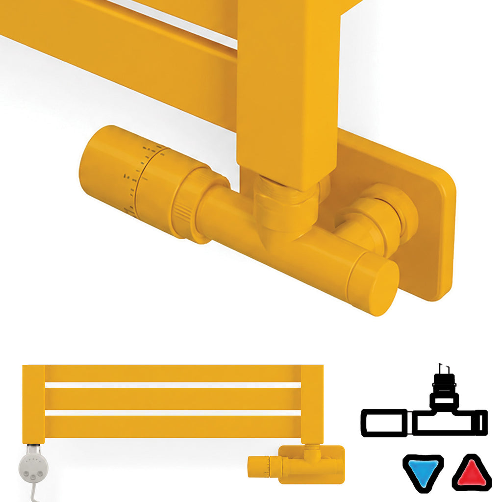 04-thermostatic-50mm-radiator-valves-trvs-with-immersion-tube-for-dual-fuel-or-single-entry-point-radiator-pipe-masking-RAL-1003-matt-signal-yellow-left-sided-angled-unico