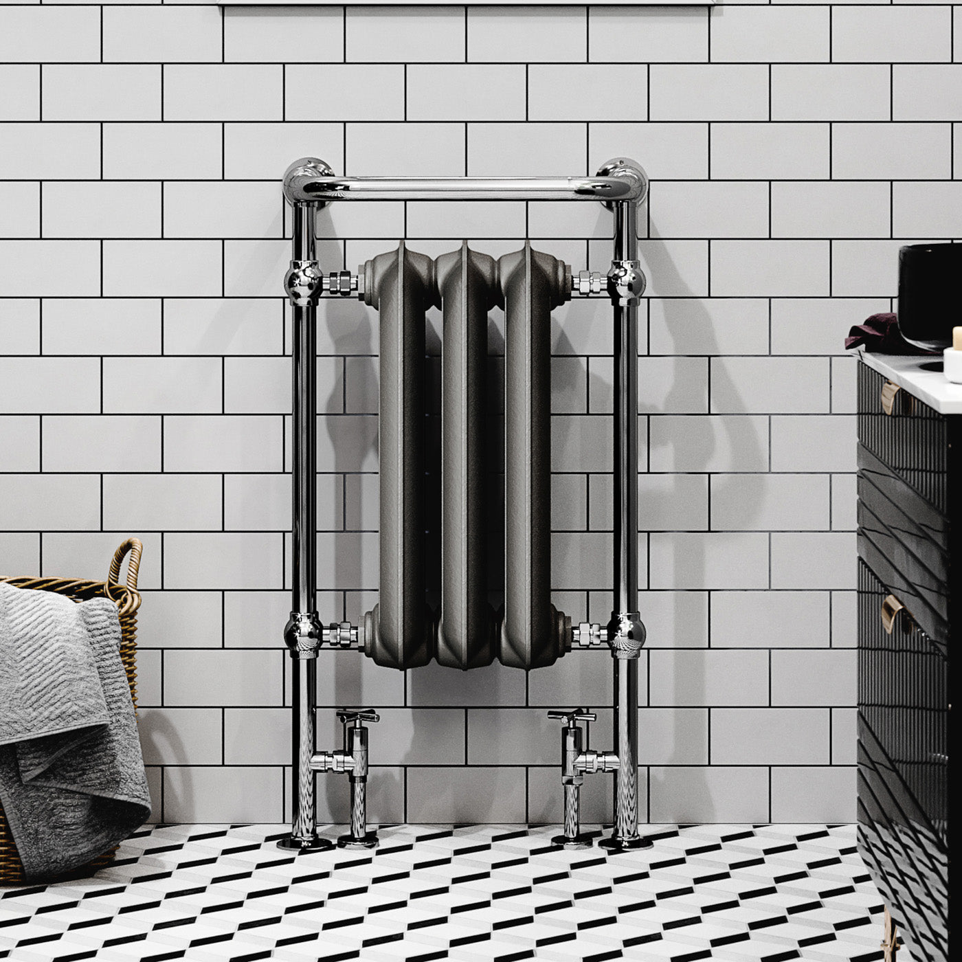 04_Terma-PLAIN-TOWEL-RAIL_-900h-x-490w_mm_-1217-BTUs_-Heated-Towel-Rail_-Raw-Metal-_Radator_-_-Chrome-_Surround