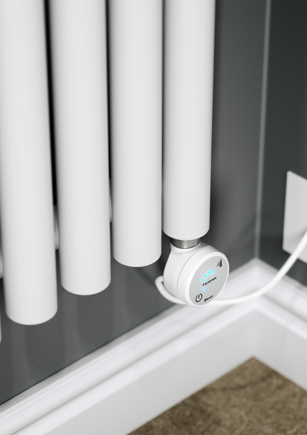 04_Terma-ROLO-ROOM-E-_Bluetooth_-1800h-x-480w_mm_-1-Kw-Electric-Radiator_-Silk-White-_RAL-9016