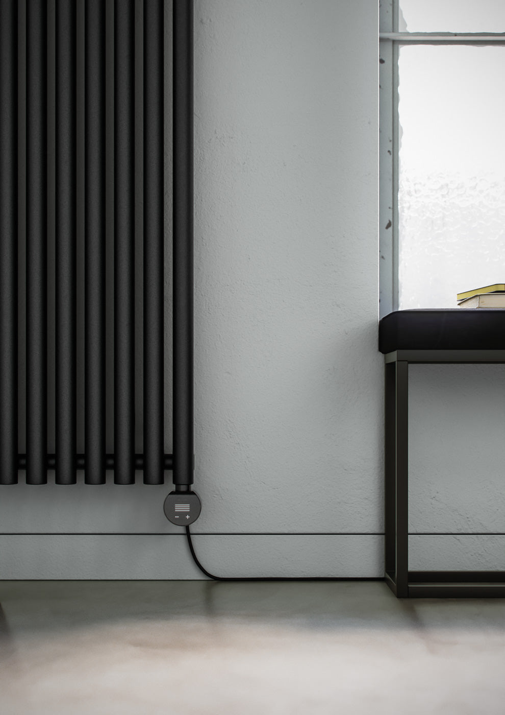 04_Terma-ROLO-ROOM-E-_Wi-Fi_-UK-plug_-1800h-x-480w_mm_-1-Kw-Electric-Radiator_-Textured-Heban-Black
