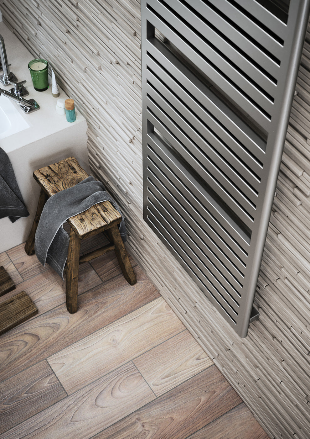 04_Terma-SALISBURY_-1635h-x-540w_mm_-2708-BTUs-Heated-Towel-Rail_-Sparkling-Gravel-Taupe-Grey