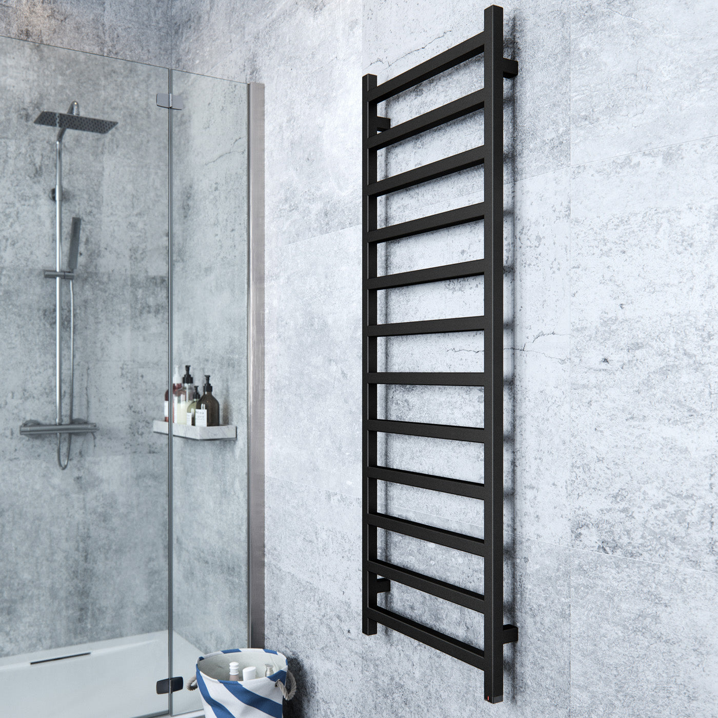 04_Terma-SIMPLE-ONE-_internalised-element-45_60-deg._-1440_500_-600w-Electric-Towel-Rail_-Textured-Heban-Black