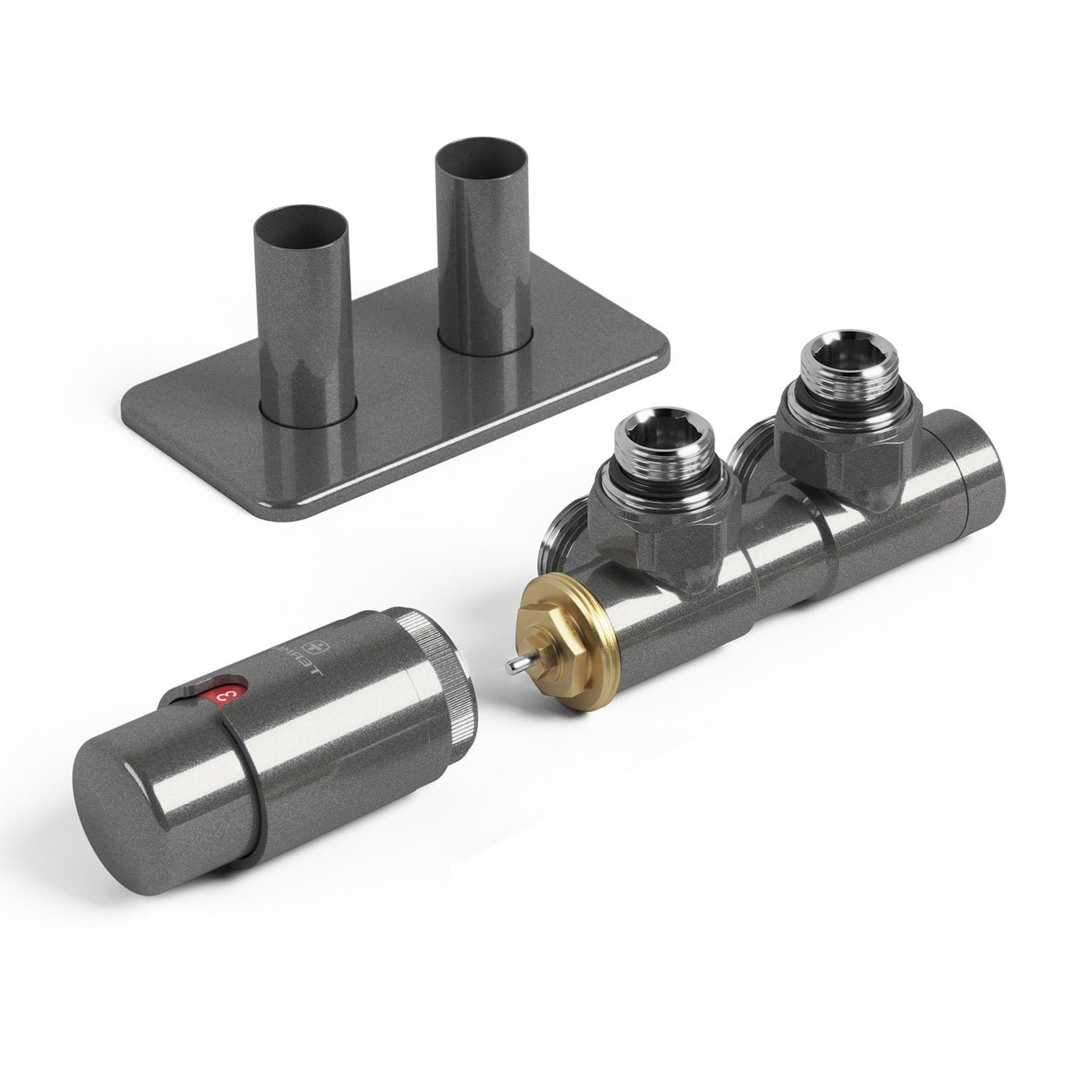 04_Thermostatic-50mm-Radiator-Valves-_TRVs_-_-Pipe-Masking_-Sparkling-Grey_-LEFT-SIDED-ANGLED_-TWINS