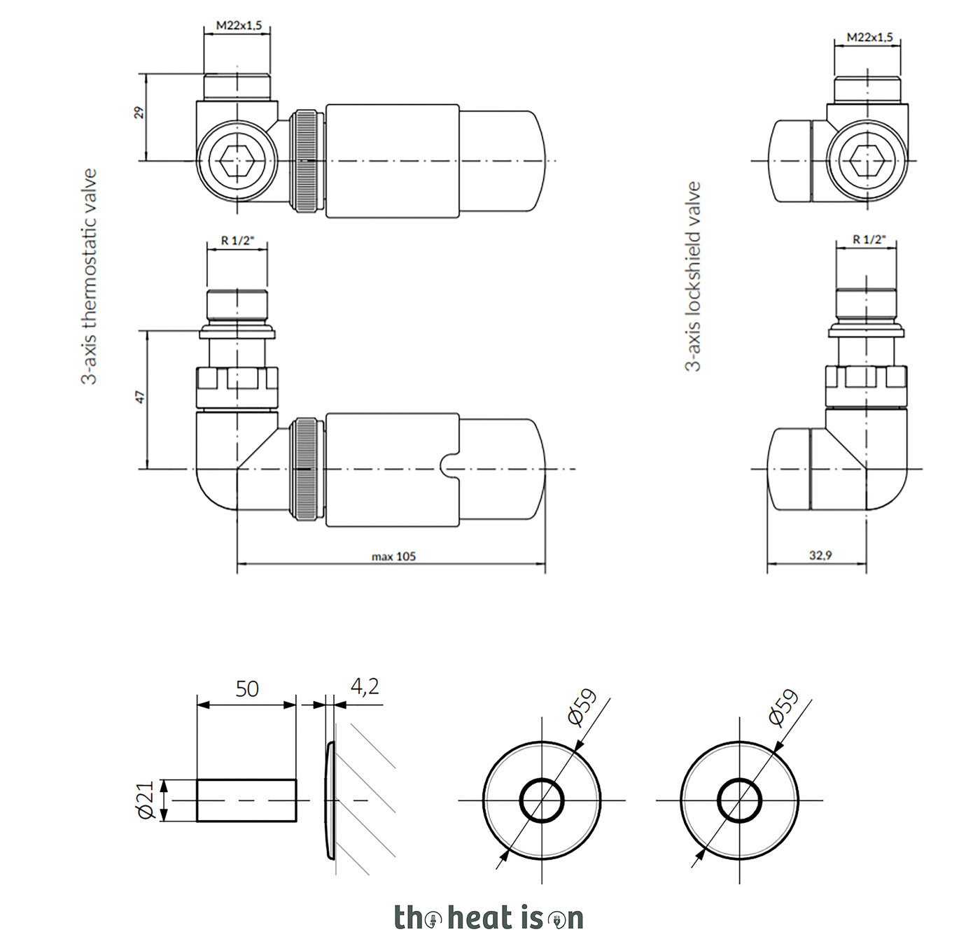 04_Thermostatic-Heated-Towel-Rail-Valves-_TRVs_-_-Pipe-Masking-_presented-on-Radiator_-Matt-White-_RAL-9016_-RIGHT-SIDED_-3-AXIS-_CORNER_-VISION_834b7473-f96a-4a58-b96d-8d3872027dc9