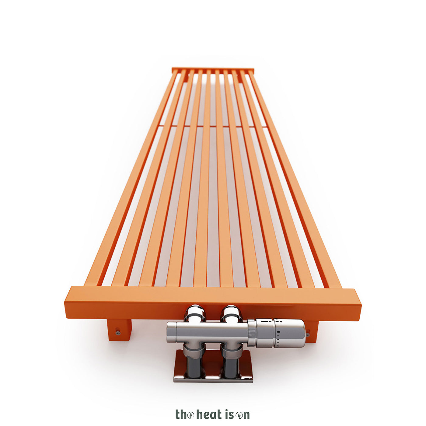 Terma INTRA, 1700h x 410w(mm), 2252 BTUs, Vertical Designer Radiator, RAL 2011 Matt Deep Orange